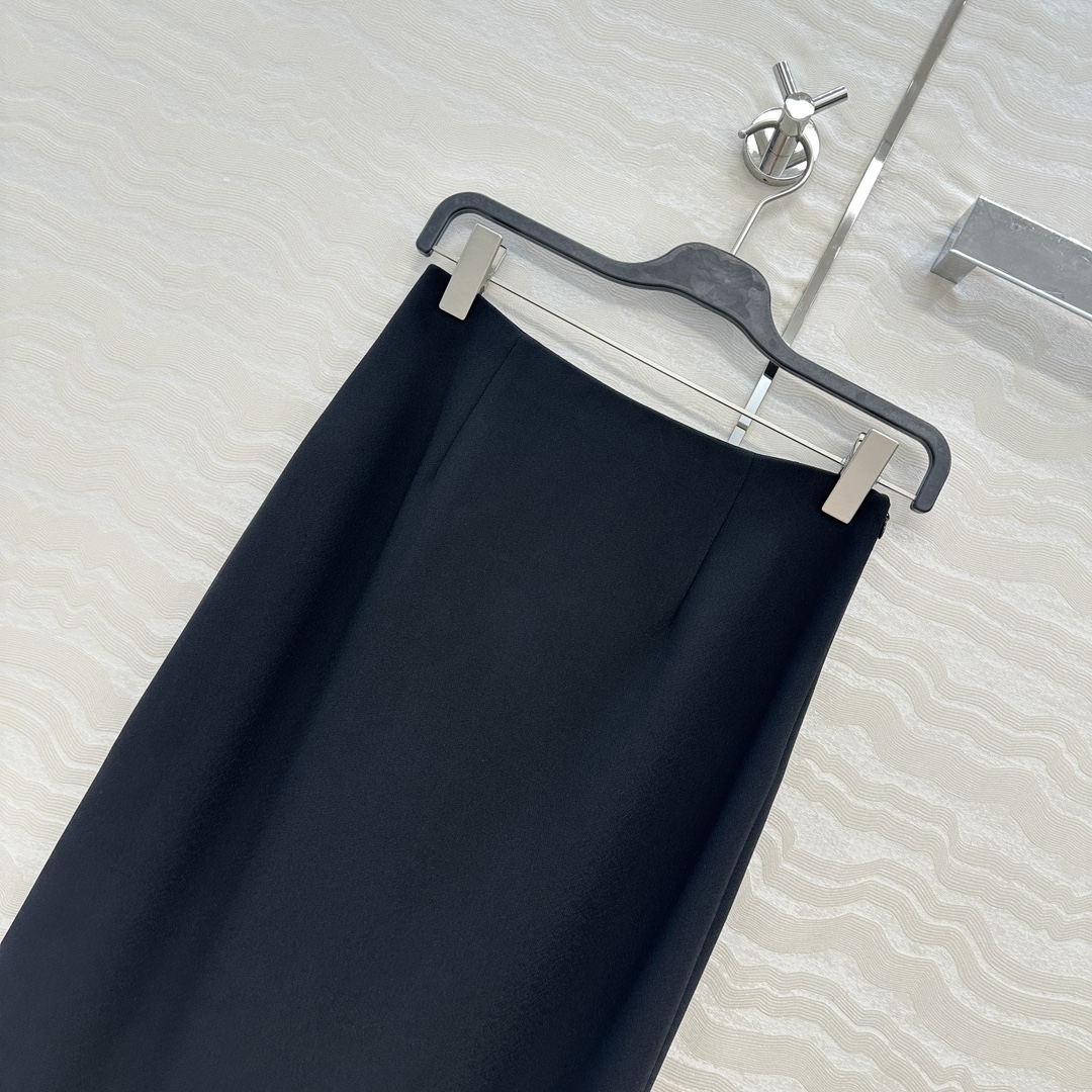 Elegant Women's High Waist Midi Skirt with Slit Hem - Chic & Comfortable 3 i1753385360 7171 1