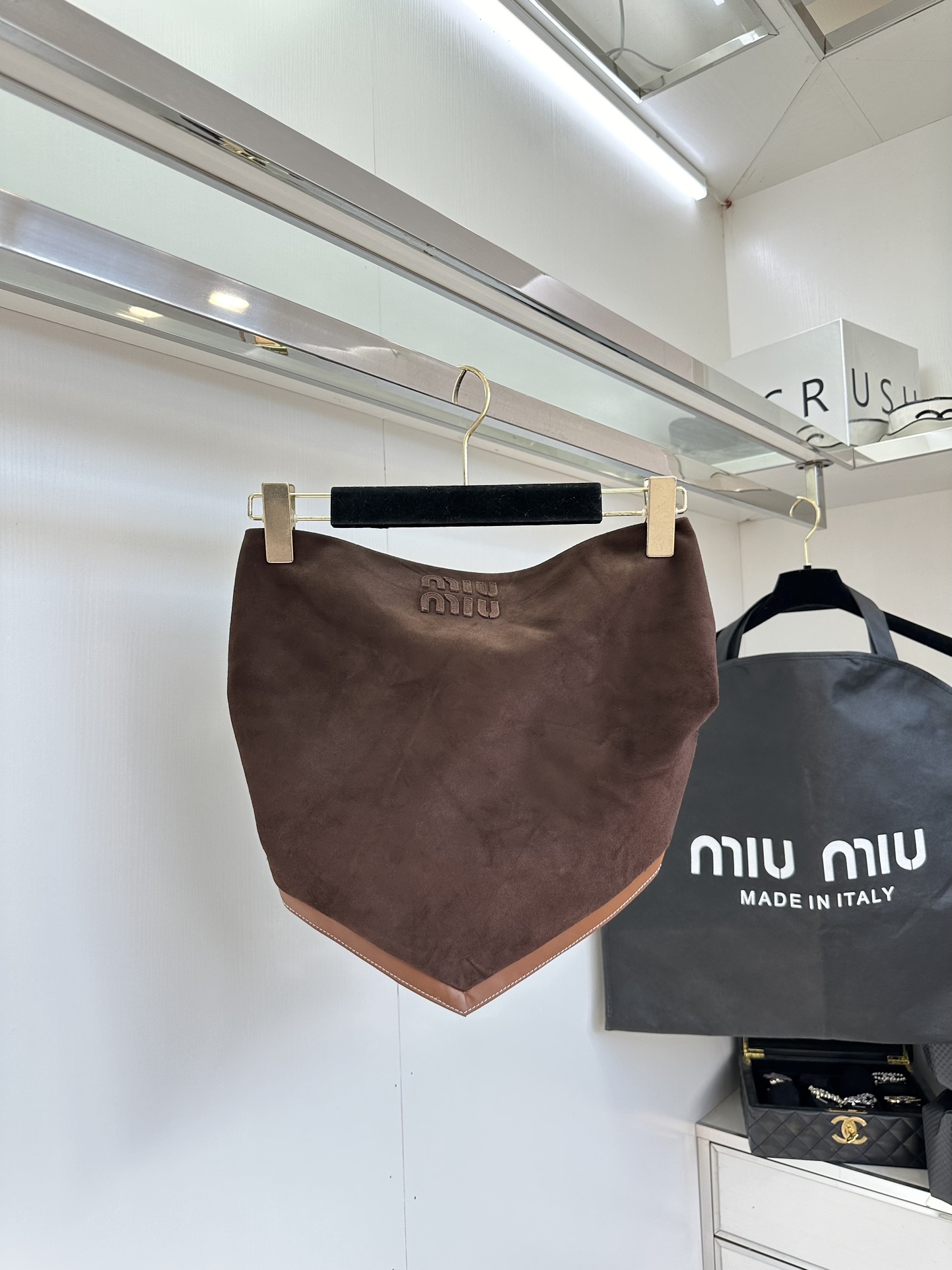 Miu Miu Suede Mini Skirt Set: Chic & Trendy Fall/Winter Style 9 i1753432729 5217 7