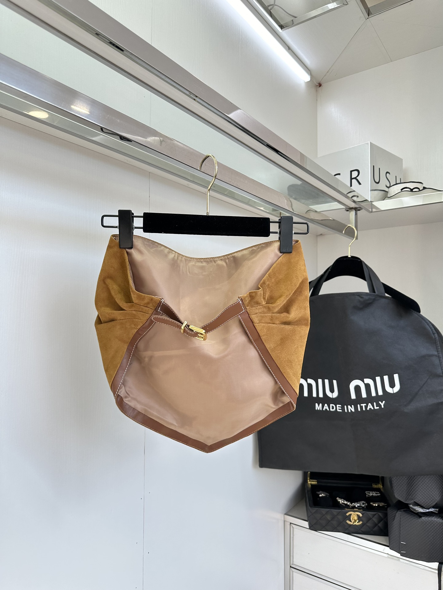 Miu Miu Suede Mini Skirt Set: Chic & Trendy Fall/Winter Style 5 i1753432729 5608 3