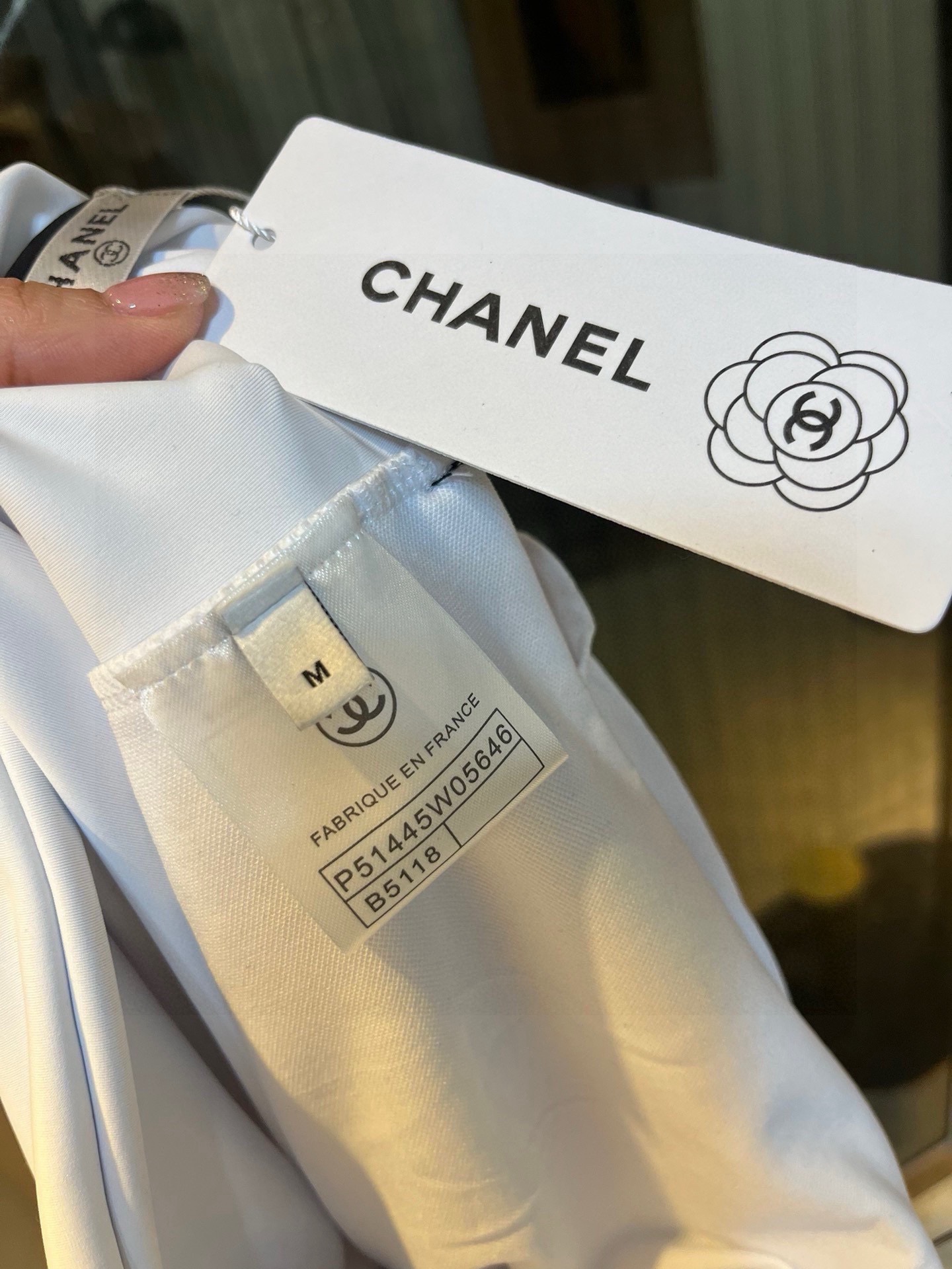  🆕

Chanel香奈儿高级定制连体泳衣，女神必备神器，独特风格设计，高级奶白色，smL XL