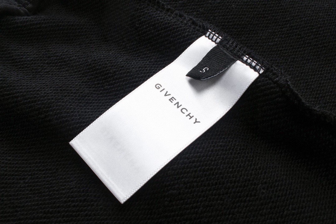 纪梵希/Givenchy 夏季新款 字母logo刺绣休闲短裤五分裤 黑色