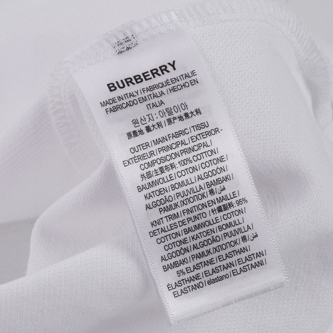 巴宝莉/Burberry 夏季新款 小标战马刺绣翻领短袖polo衫 黑色/白色/藏青