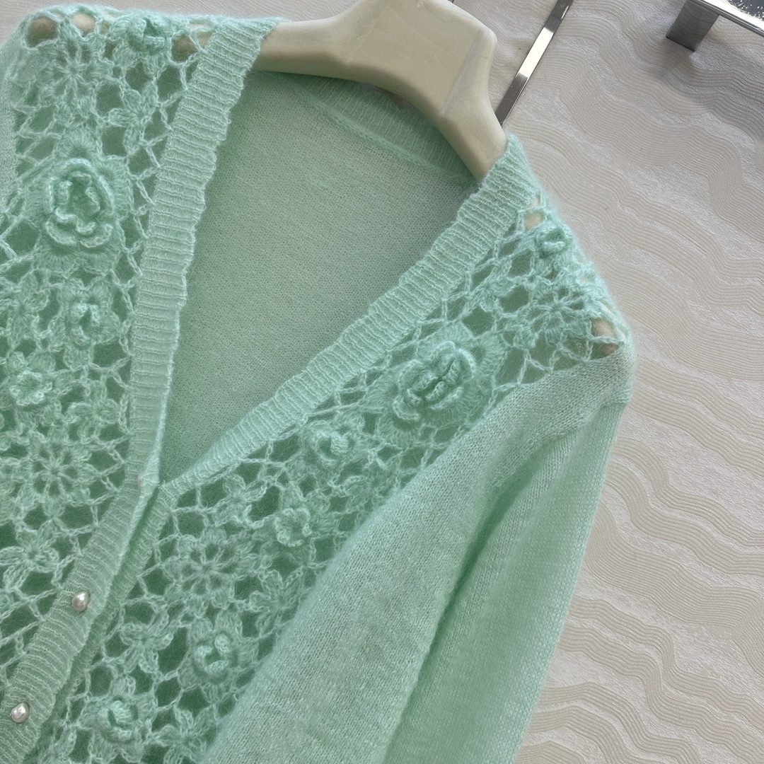 独家首发❤️高端原单品质，ER重工奢华立体手工钩花天然珍珠扣外套！纯手工钩花工艺！完美配色优雅大气奢华又