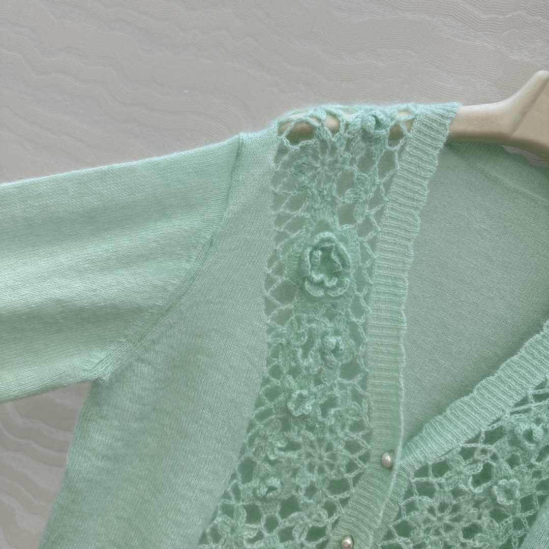 独家首发❤️高端原单品质，ER重工奢华立体手工钩花天然珍珠扣外套！纯手工钩花工艺！完美配色优雅大气奢华又