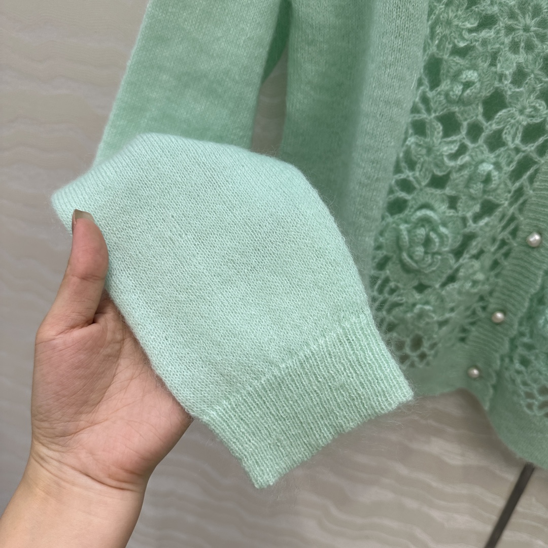 独家首发❤️高端原单品质，ER重工奢华立体手工钩花天然珍珠扣外套！纯手工钩花工艺！完美配色优雅大气奢华又