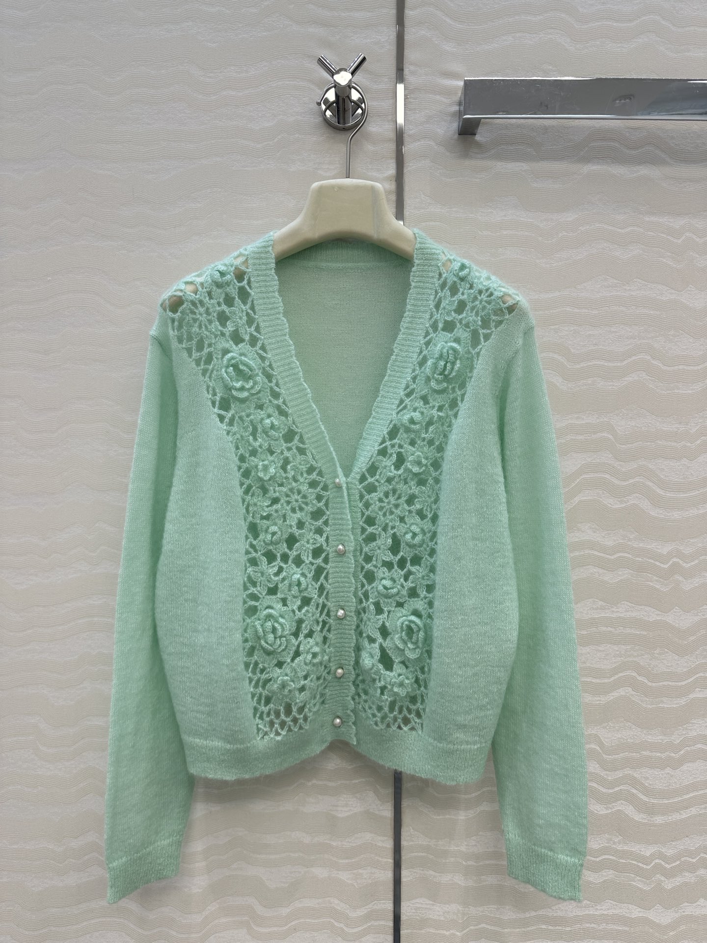 独家首发❤️高端原单品质，ER重工奢华立体手工钩花天然珍珠扣外套！纯手工钩花工艺！完美配色优雅大气奢华又