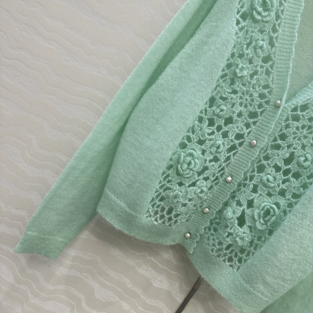 独家首发❤️高端原单品质，ER重工奢华立体手工钩花天然珍珠扣外套！纯手工钩花工艺！完美配色优雅大气奢华又