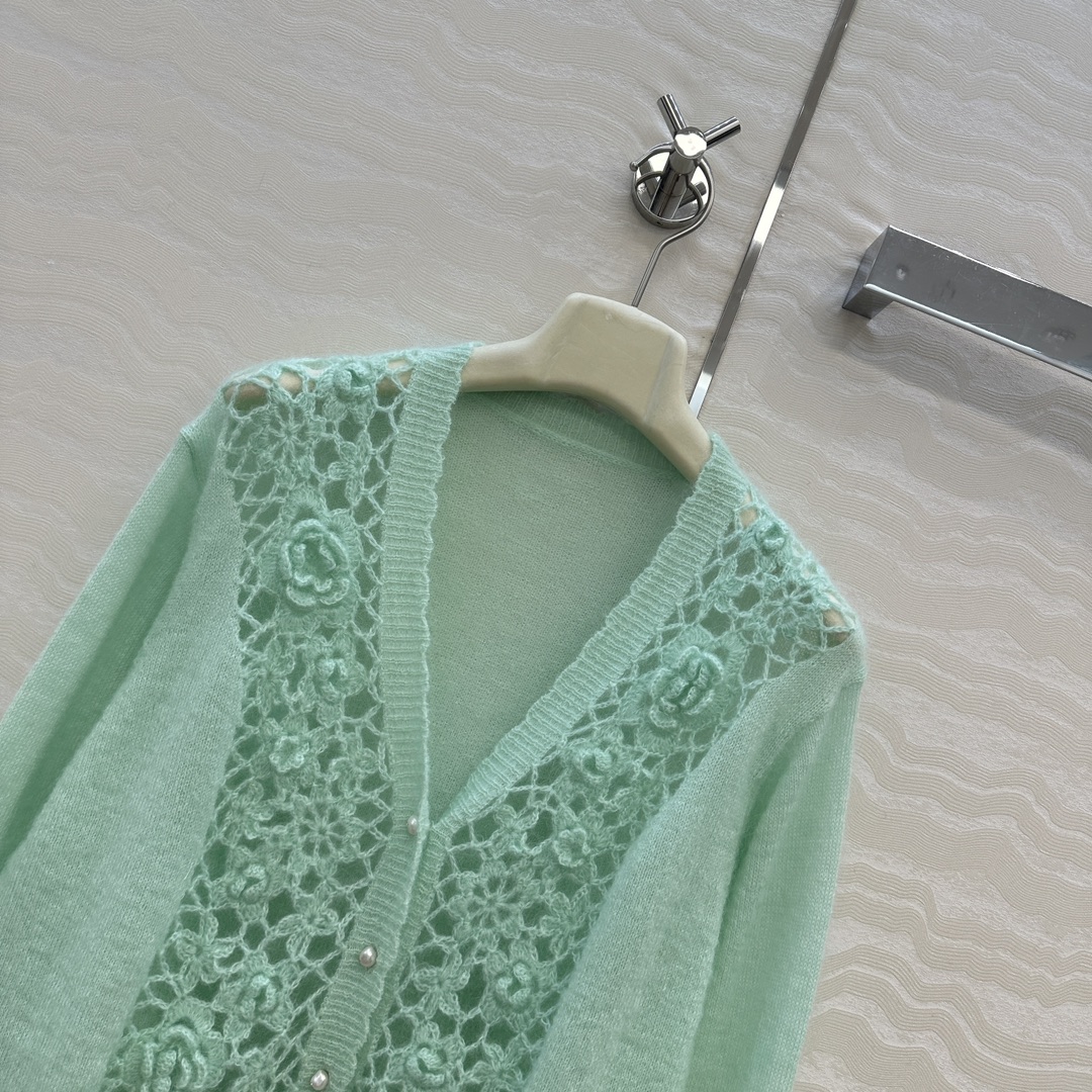 独家首发❤️高端原单品质，ER重工奢华立体手工钩花天然珍珠扣外套！纯手工钩花工艺！完美配色优雅大气奢华又