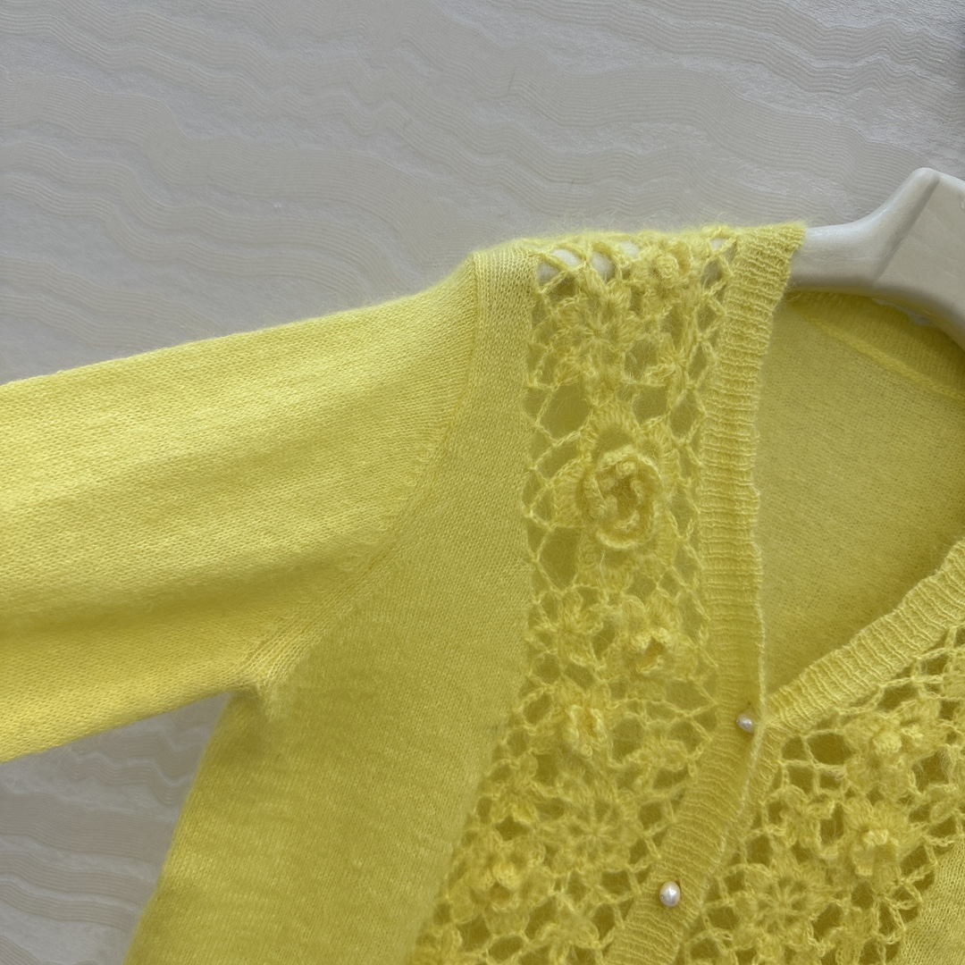 独家首发❤️高端原单品质，ER重工奢华立体手工钩花天然珍珠扣外套！纯手工钩花工艺！完美配色优雅大气奢华又