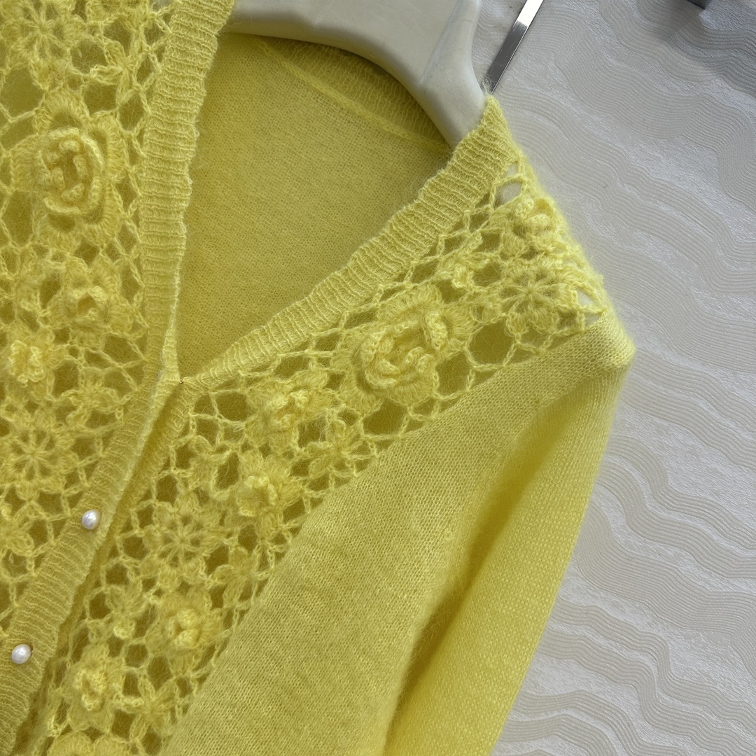 独家首发❤️高端原单品质，ER重工奢华立体手工钩花天然珍珠扣外套！纯手工钩花工艺！完美配色优雅大气奢华又