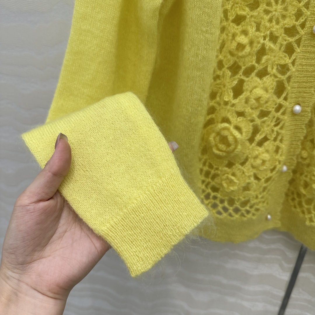 独家首发❤️高端原单品质，ER重工奢华立体手工钩花天然珍珠扣外套！纯手工钩花工艺！完美配色优雅大气奢华又