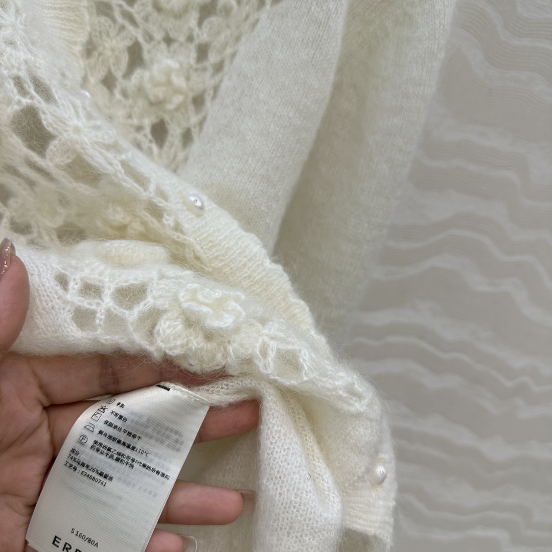 独家首发❤️高端原单品质，ER重工奢华立体手工钩花天然珍珠扣外套！纯手工钩花工艺！完美配色优雅大气奢华又