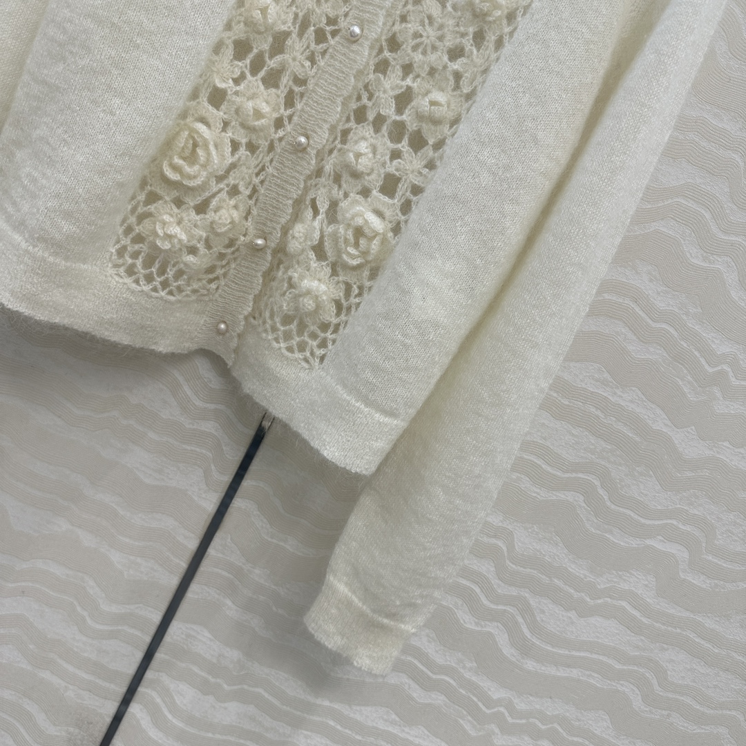 独家首发❤️高端原单品质，ER重工奢华立体手工钩花天然珍珠扣外套！纯手工钩花工艺！完美配色优雅大气奢华又