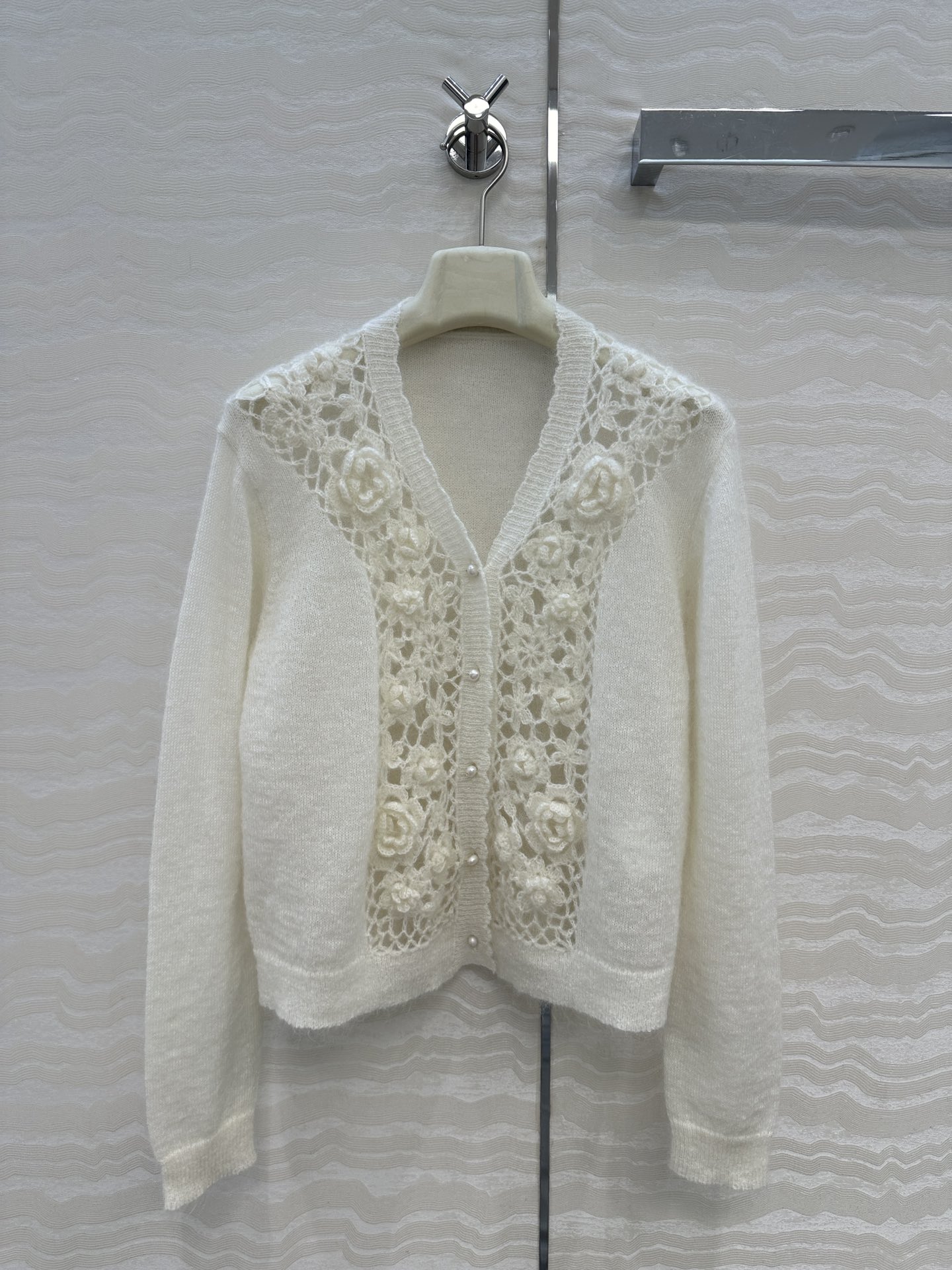 独家首发❤️高端原单品质，ER重工奢华立体手工钩花天然珍珠扣外套！纯手工钩花工艺！完美配色优雅大气奢华又