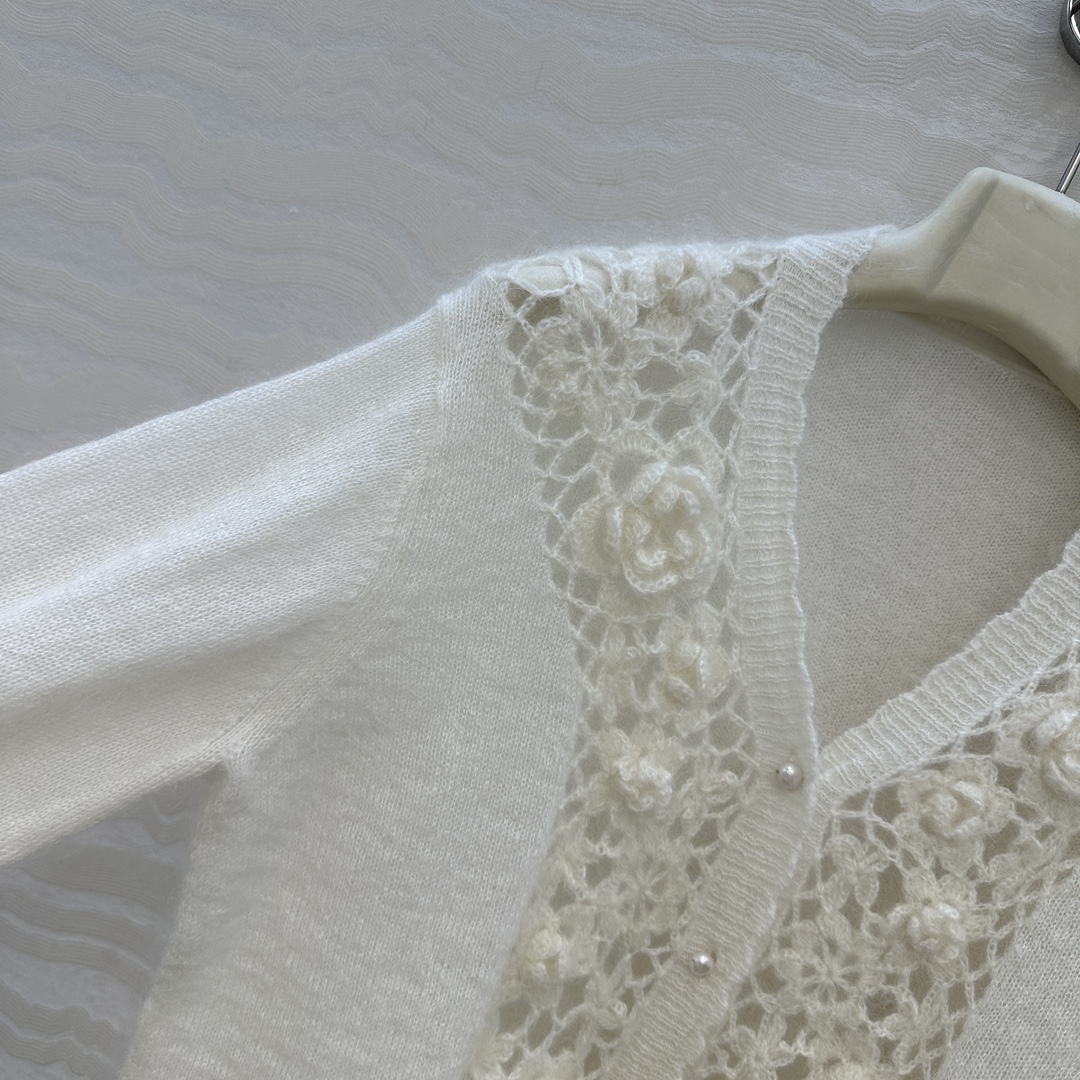 独家首发❤️高端原单品质，ER重工奢华立体手工钩花天然珍珠扣外套！纯手工钩花工艺！完美配色优雅大气奢华又