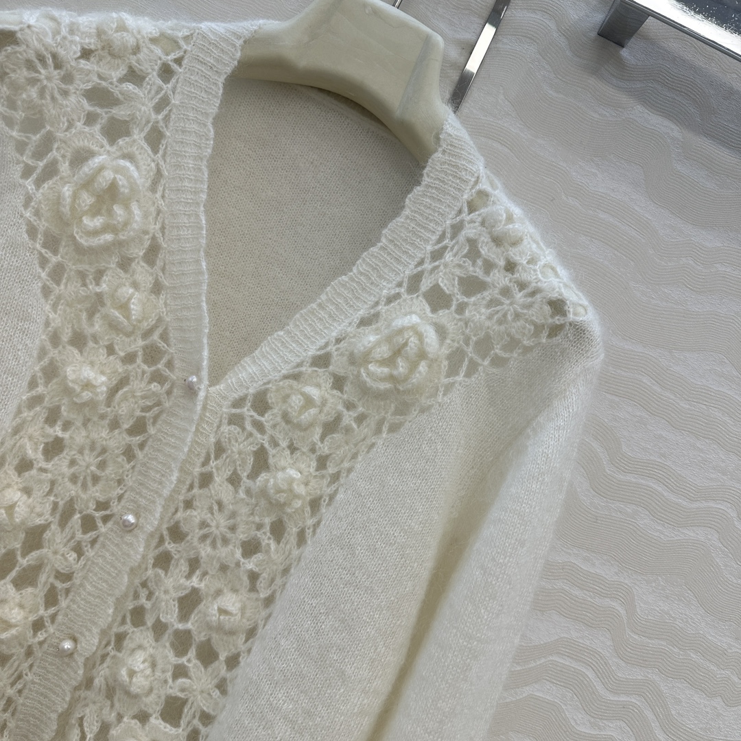 独家首发❤️高端原单品质，ER重工奢华立体手工钩花天然珍珠扣外套！纯手工钩花工艺！完美配色优雅大气奢华又