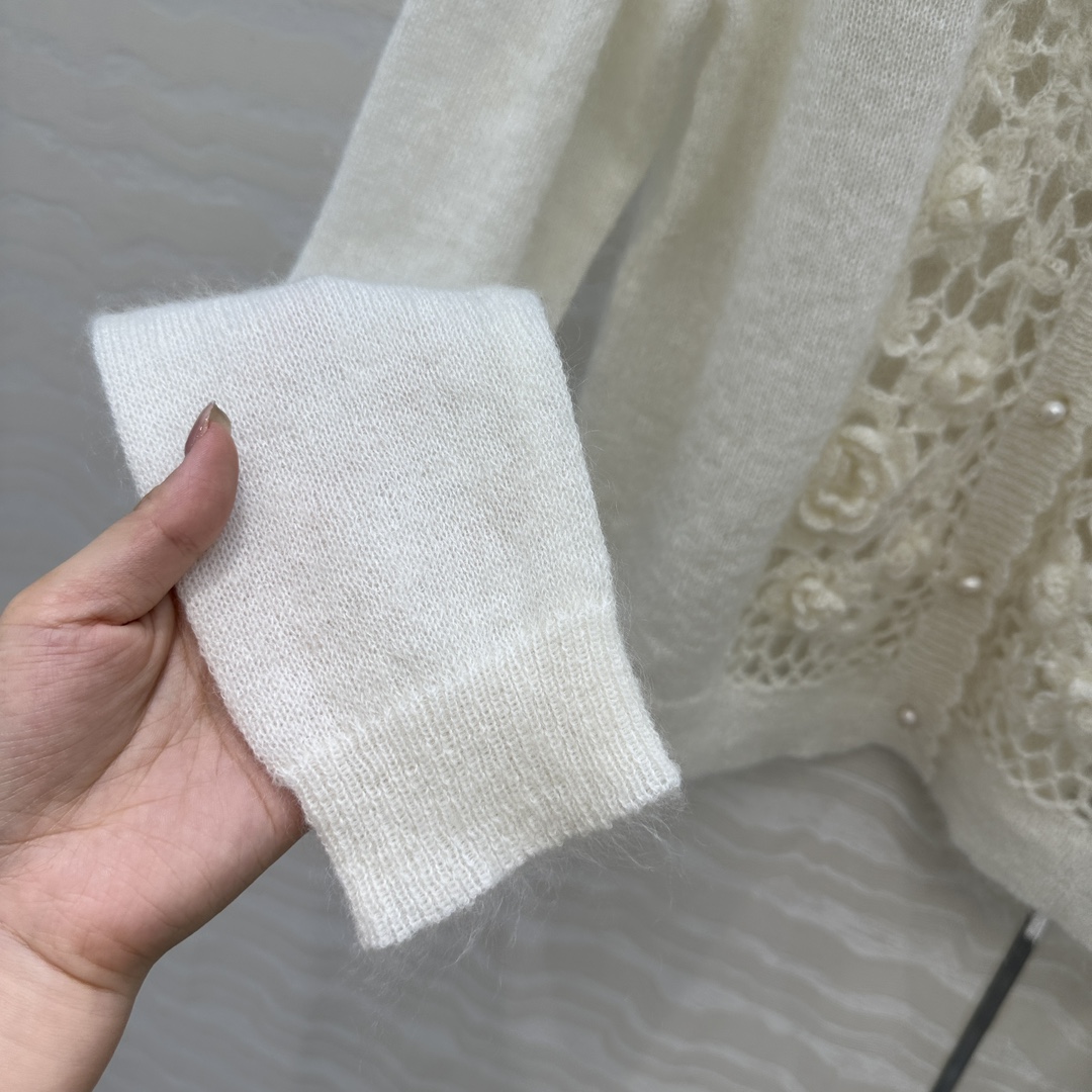 独家首发❤️高端原单品质，ER重工奢华立体手工钩花天然珍珠扣外套！纯手工钩花工艺！完美配色优雅大气奢华又