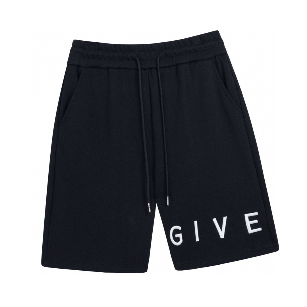 纪梵希/Givenchy 夏季新款 经典字母刺绣休闲短裤 立体绣花 黑色-Chinese UA Cheap High Quatity Brand Clothes Bags handbags Sneakers wholesale wholesaler seller from China Factory suppliers Fashion Clothing Shoes best Quality Beautiful Price 纪梵希/Givenchy 夏季新款 经典字母刺绣休闲短裤 立体绣花 黑色