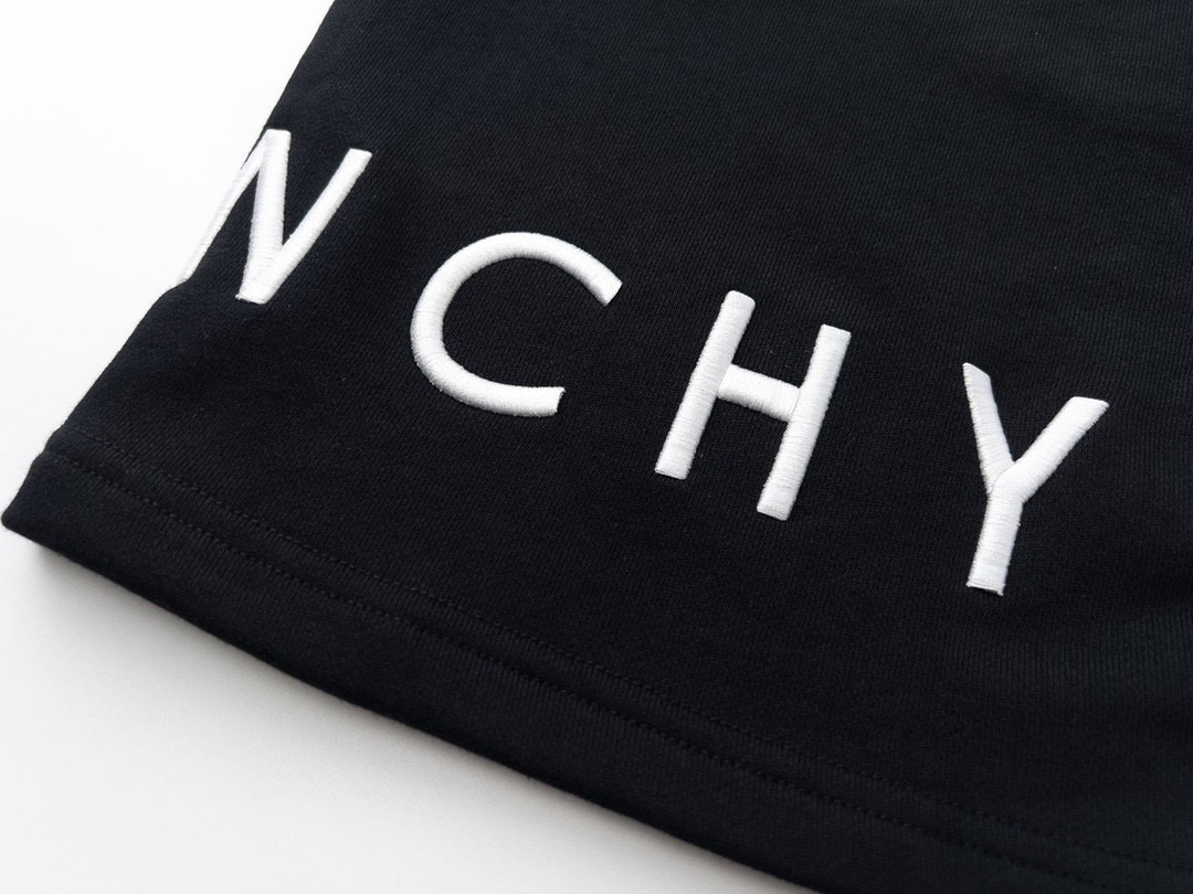 纪梵希/Givenchy 夏季新款 经典字母刺绣休闲短裤 立体绣花 黑色-Chinese UA Cheap High Quatity Brand Clothes Bags handbags Sneakers wholesale wholesaler seller from China Factory suppliers Fashion Clothing Shoes best Quality Beautiful Price 纪梵希/Givenchy 夏季新款 经典字母刺绣休闲短裤 立体绣花 黑色