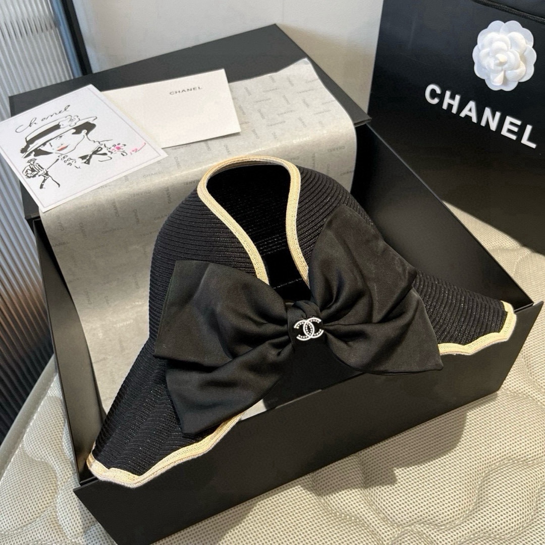 NO:358906,Chanel Chanel wavy empty top straw hat, head circumference 57cm hat straw hat fisherman hat baseball hat, hat, chanel, chanel, espadrilles, hatsChanel香奈儿波浪边空顶草帽,头围57cm帽子草帽渔夫帽棒球帽,帽子,chanel,chanel,espadrilles,hats,hat