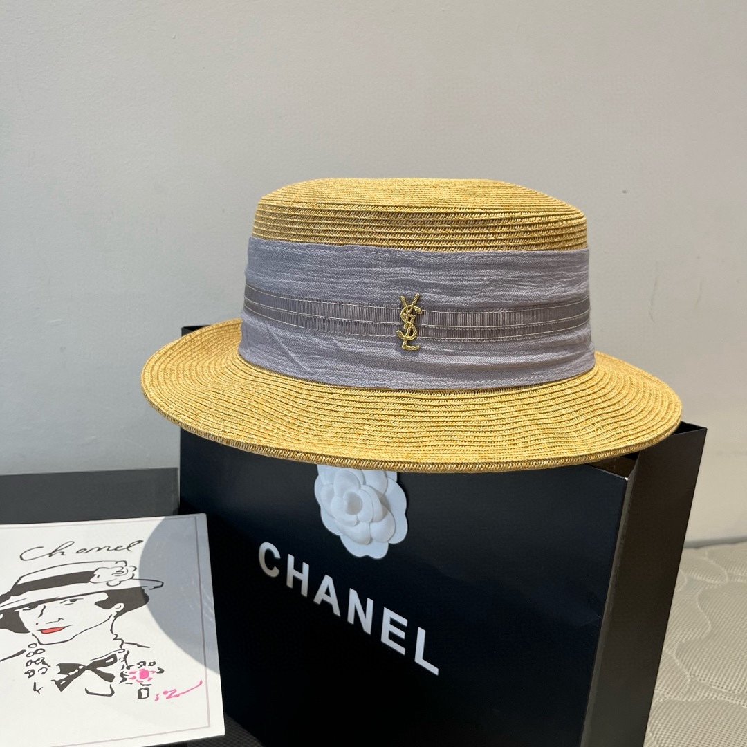 NO:358960,Saint Laurent's new flat top sun hat, sun straw hat, head circumference 57cm hat, straw hat, fisherman's hat, baseball hat, hat, saint laurent, espadrilles, hats圣罗兰新款平顶遮阳帽,遮阳草帽,头围57cm帽子草帽渔夫帽棒球帽,帽子,saint laurent,espadrilles,hats,hat