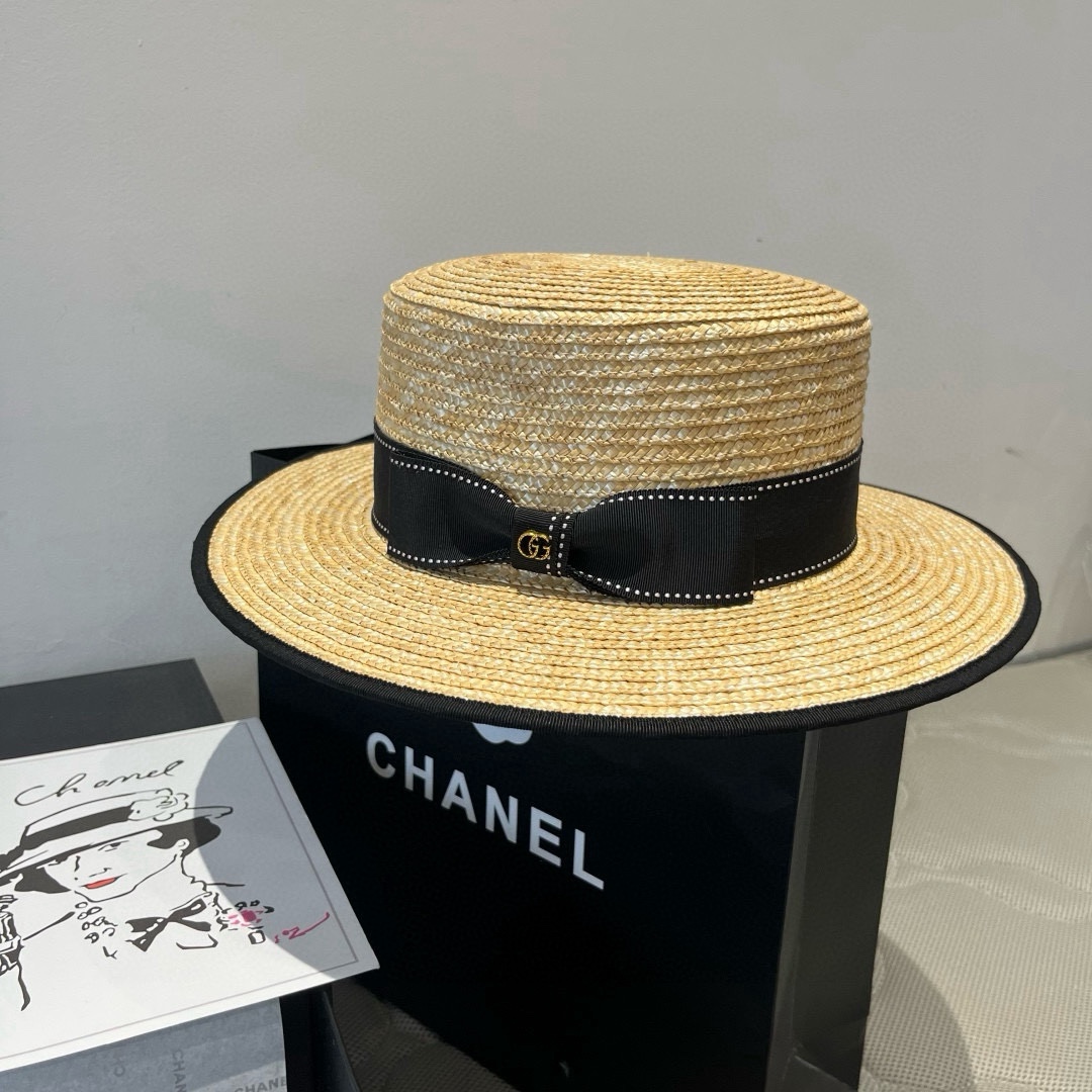 NO:359061,Guchi new straw straw top hat, head circumference 57cm hat, straw hat fisherman hat baseball hat, hat, espadrilles, hats古奇新款麦秆草平顶礼帽,头围57cm帽子草帽渔夫帽棒球帽,帽子,espadrilles,hats,hat