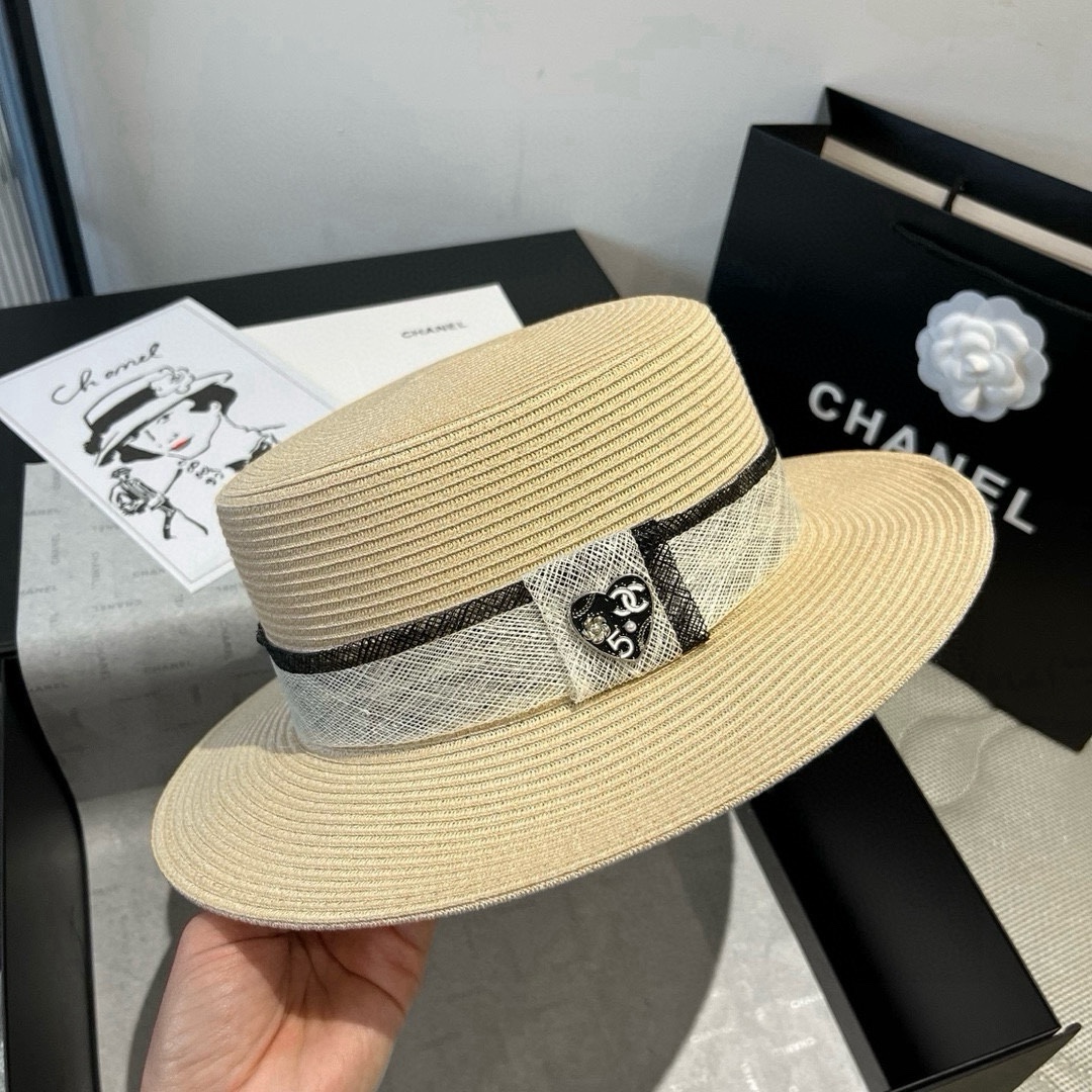 NO:359000,Chanel Chanel, top hat, shiny straw hat, head circumference 57cm hat, straw hat, fisherman hat, baseball hat, hat, chanel, chanel, espadrilles, hatsChanel香奈儿,平顶礼帽,麻纱草帽,头围57cm帽子草帽渔夫帽棒球帽,帽子,chanel,chanel,espadrilles,hats,hat