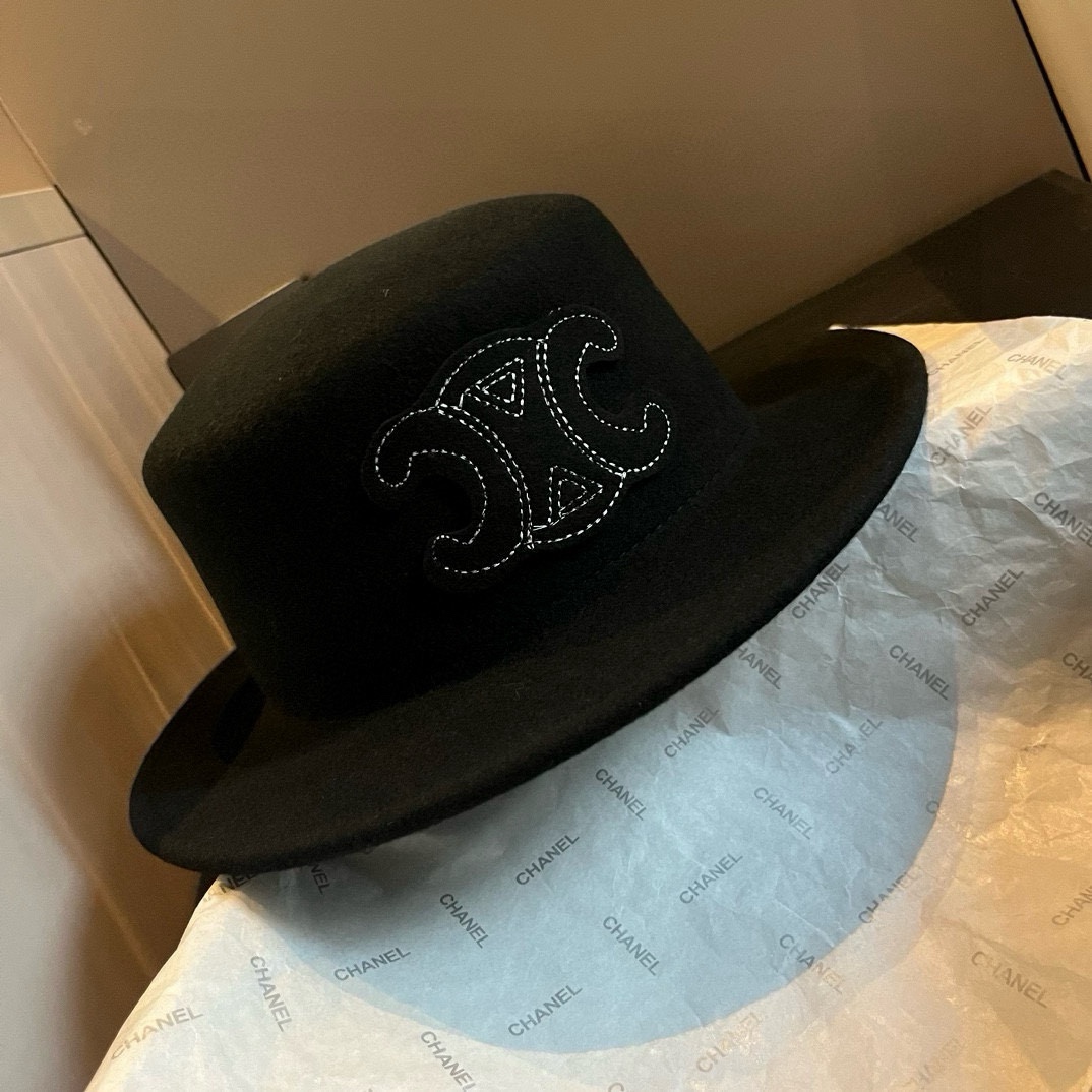 NO:359051,Celine Celine's new wool topper, flat top hat, 100% wool fabric, head circumference 57cm hat, straw hat, fisherman hat, baseball hat, hat, celine, celine, espadrilles, hatsCeline赛琳新款羊毛礼帽,平顶礼帽,百分百羊毛面料,头围57cm帽子草帽渔夫帽棒球帽,帽子,celine,celine,espadrilles,hats,hat