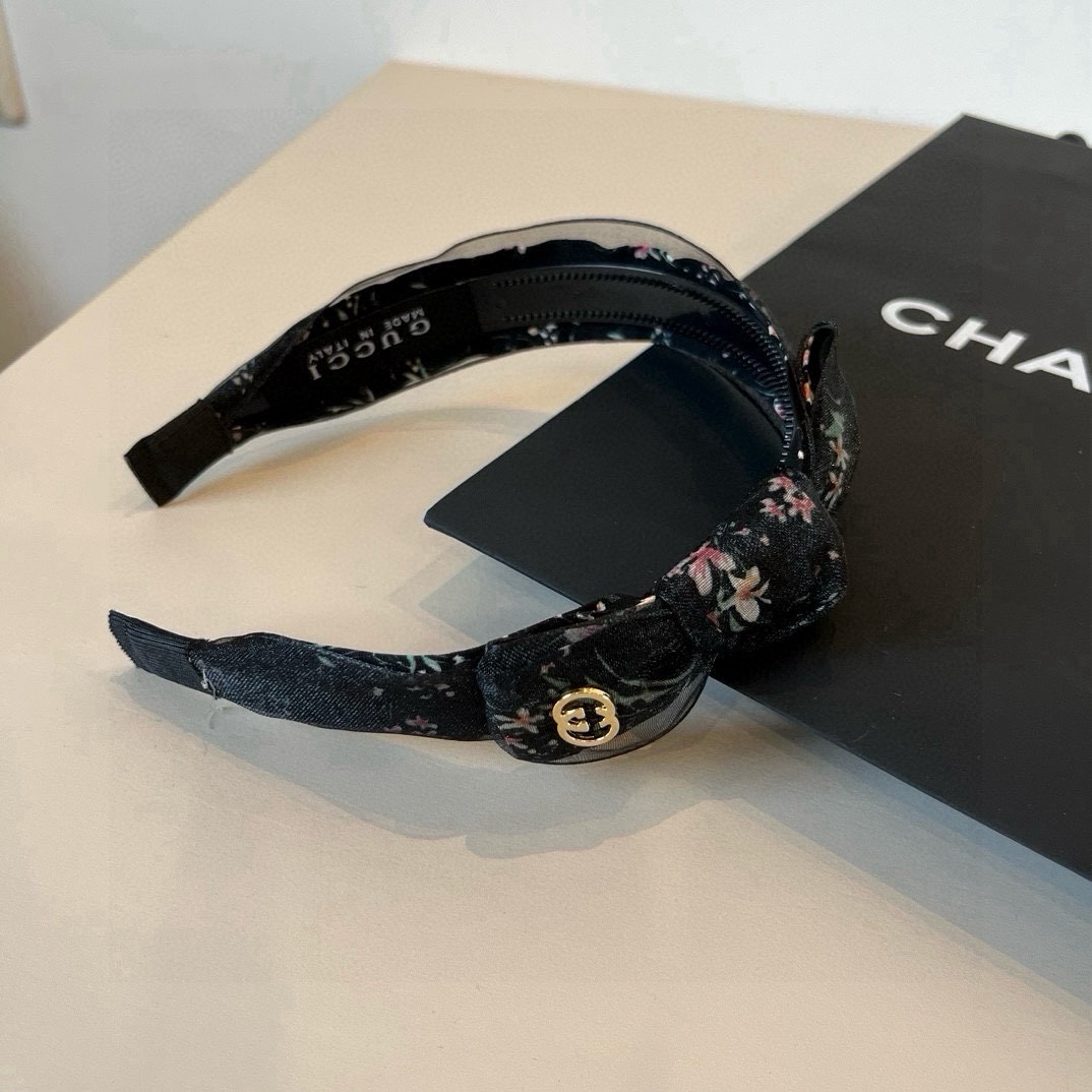🆕

Gucci古奇 2025新款碎花头箍，蝴蝶结🎀发箍