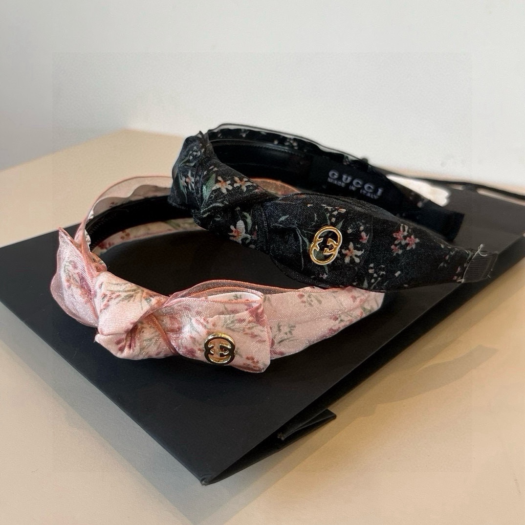 🆕

Gucci古奇 2025新款碎花头箍，蝴蝶结🎀发箍