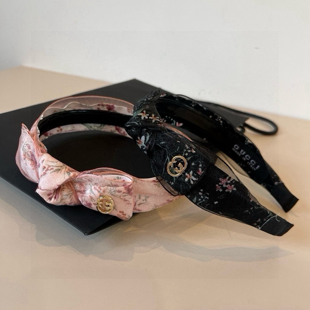 🆕

Gucci古奇 2025新款碎花头箍，蝴蝶结🎀发箍