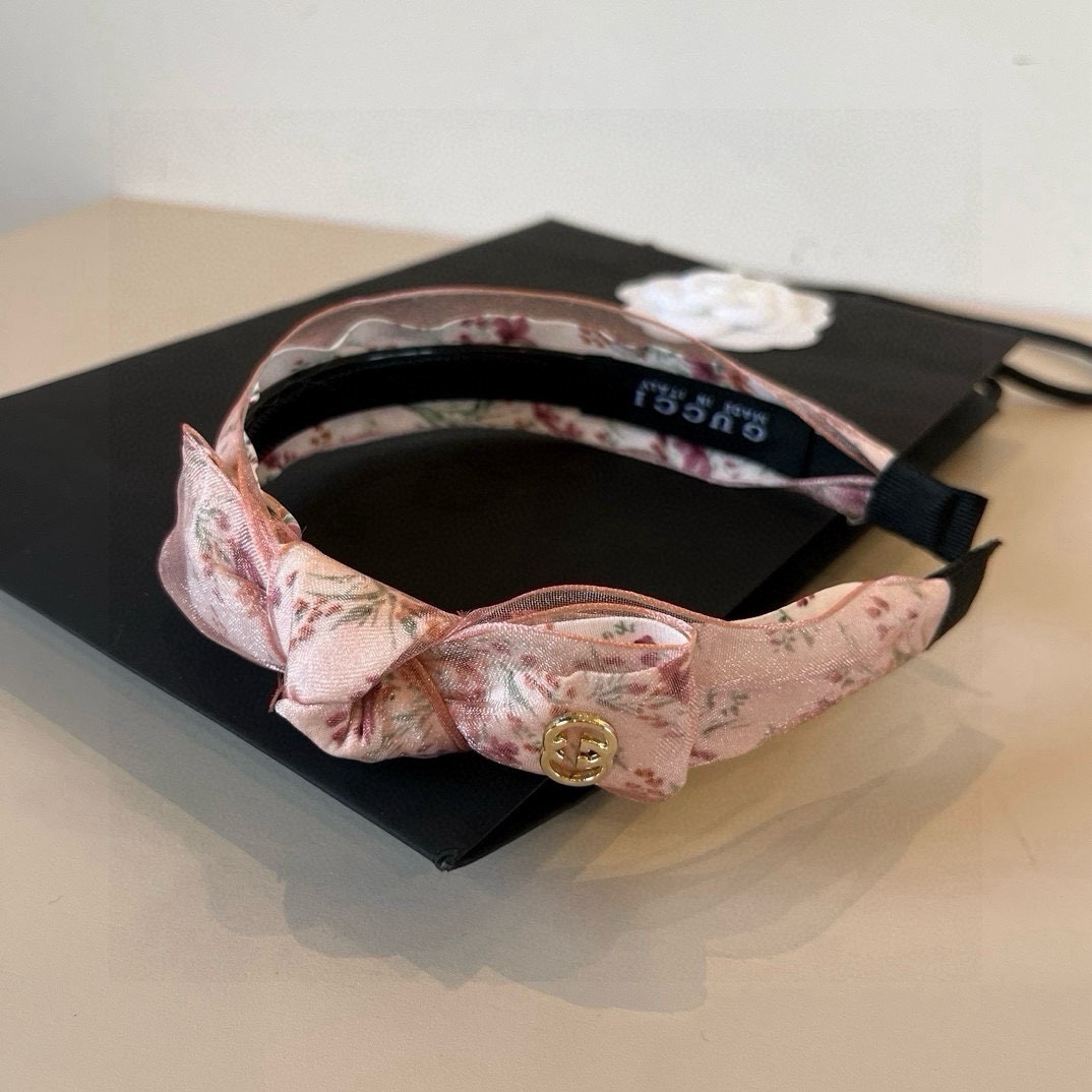 🆕

Gucci古奇 2025新款碎花头箍，蝴蝶结🎀发箍