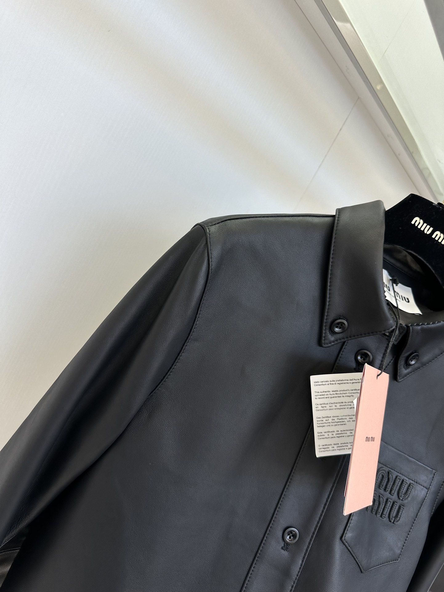 Miu Miu Lambskin Leather Jacket - Soft, Cute Collar, Early Autumn Collection 6 i1753606485 1280 4
