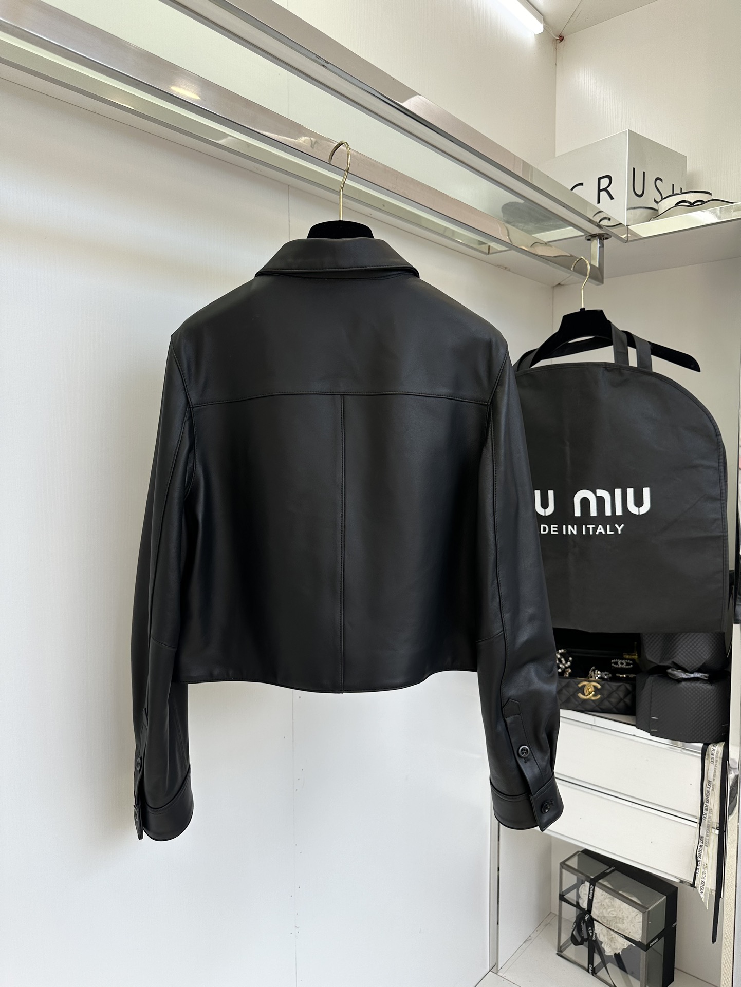 Miu Miu Lambskin Leather Jacket - Soft, Cute Collar, Early Autumn Collection 3 i1753606485 2661 1