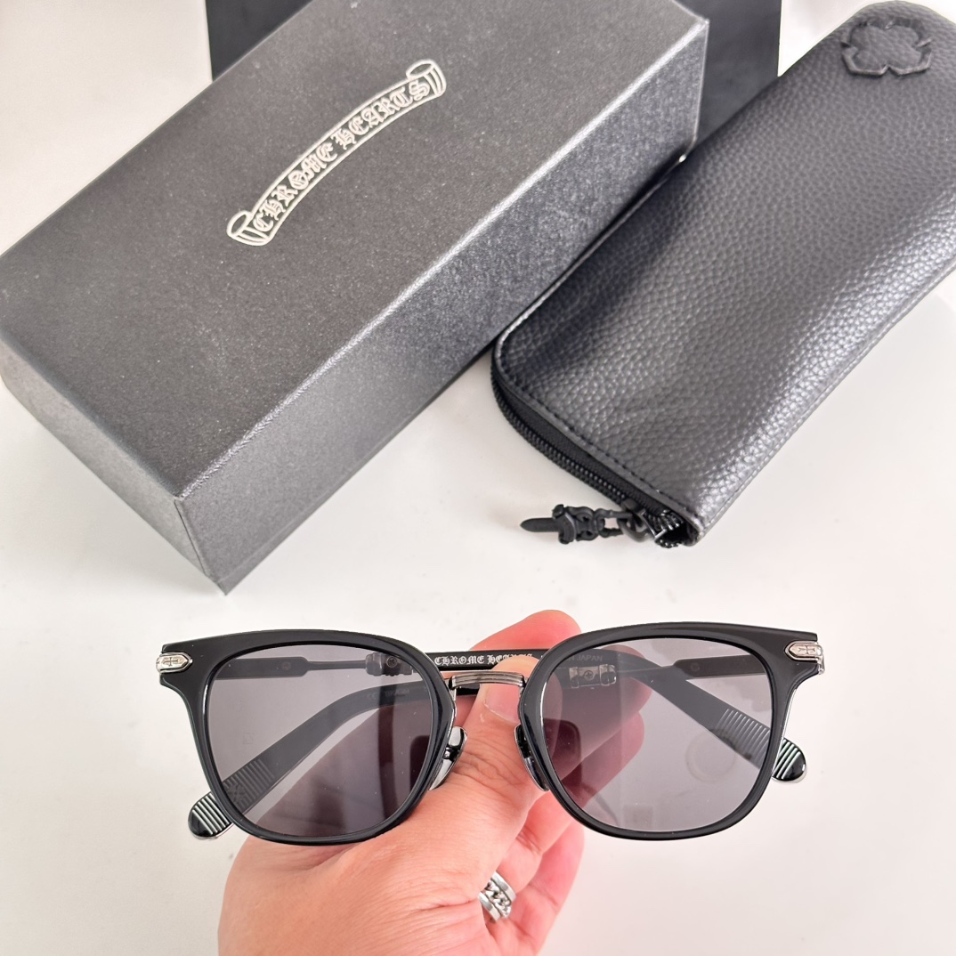 Chrome Hearts Sunglasses Acetate Browline Frame