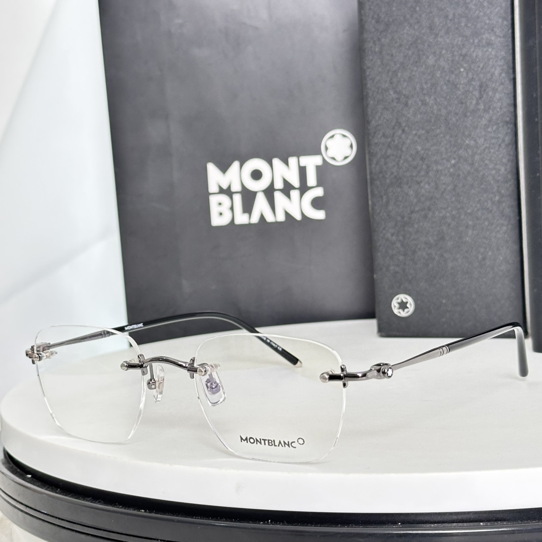  ‼️  Montblanc 万宝龙 MB0130O 金属 无框 近视光学眼。尺码53-21-145