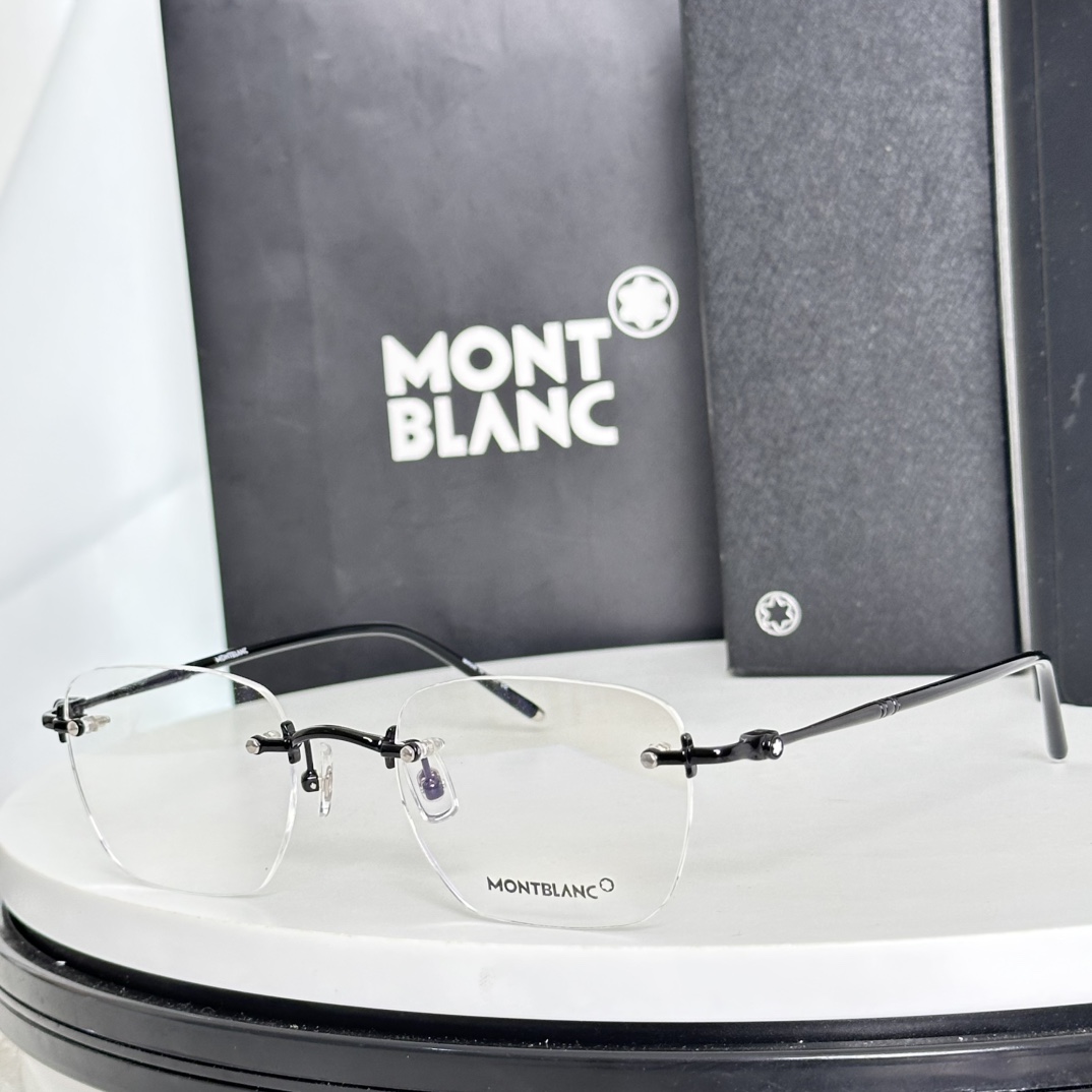  ‼️  Montblanc 万宝龙 MB0130O 金属 无框 近视光学眼。尺码53-21-145
