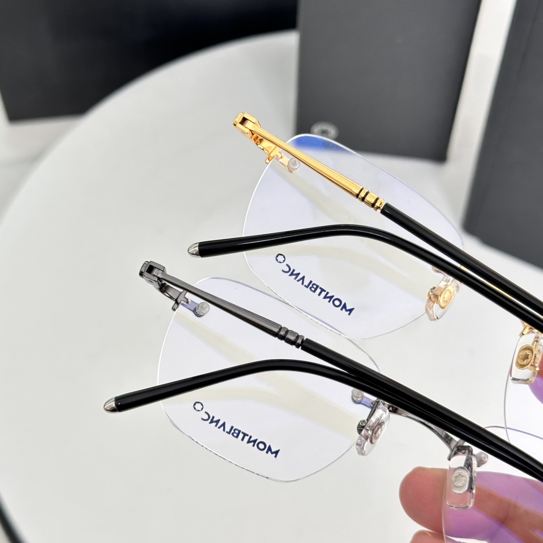  ‼️  Montblanc 万宝龙 MB0130O 金属 无框 近视光学眼。尺码53-21-145