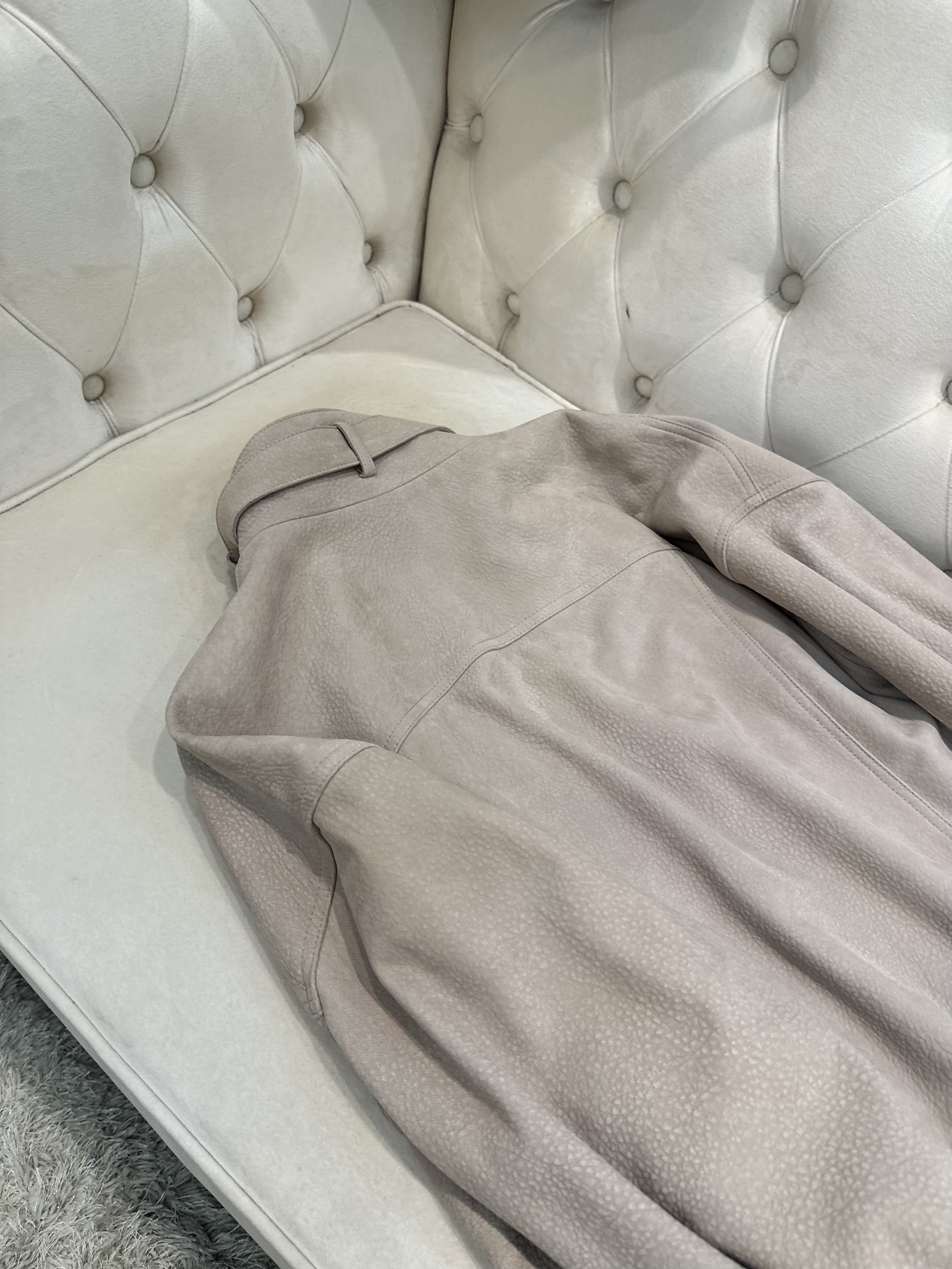 “Saint Laurent P2832 Cinnamon Pink Sheepskin Leather Jacket with Dust Bag, Italy Import, Sizes S-XL” - 图片 7