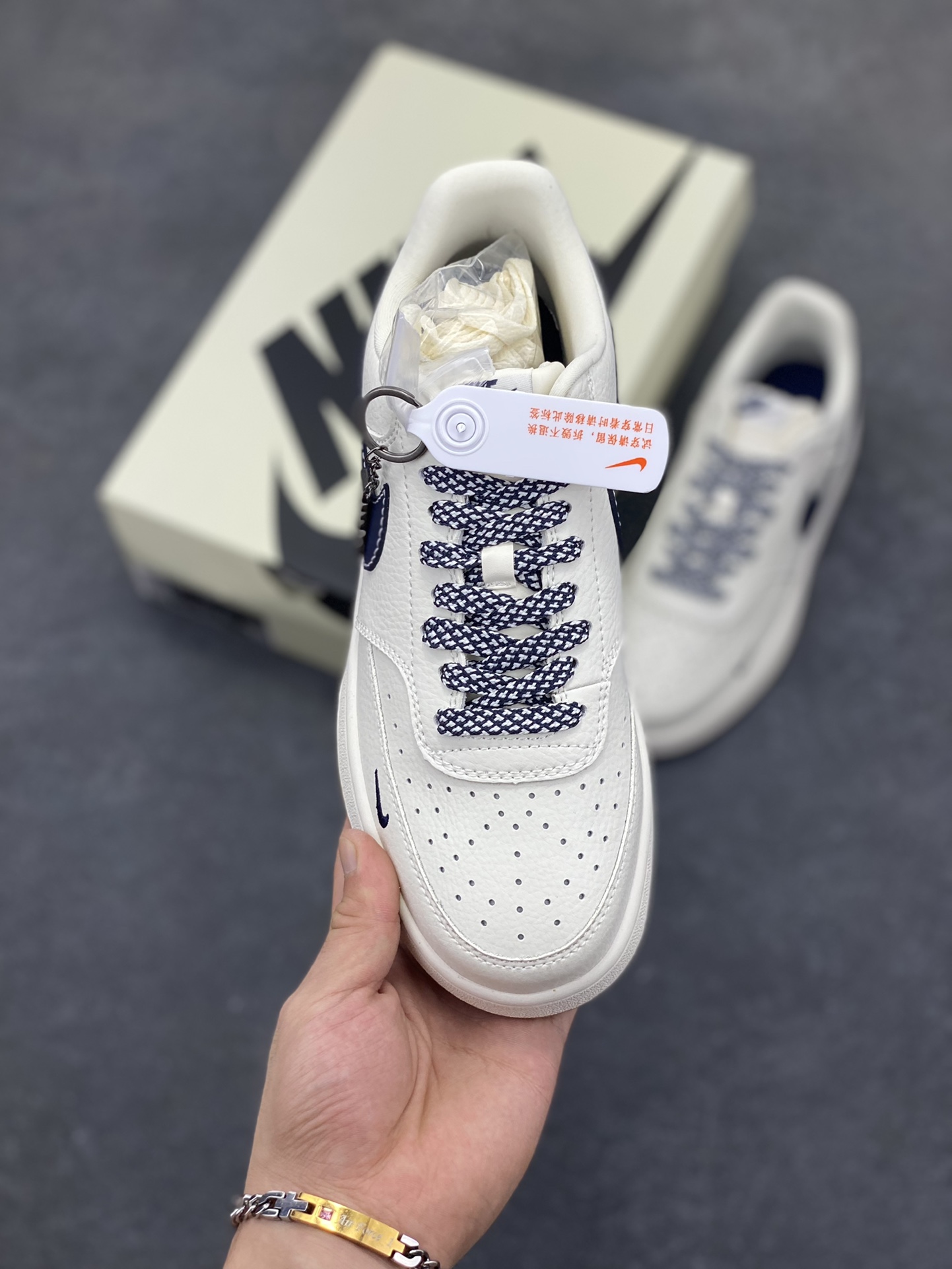图片[2]-Nike Court Vision 1 LOW 低帮 板鞋 “NIKE联名——蓝勾生胶” 运动鞋 休闲鞋 折边针车 工艺难度大 原楦头原纸板 原装鞋盒 定制五金配件 内置全掌气垫 原厂鞋底 货号：CS5288-015 尺码：36 36.5 37.5 38 38.5 39 40 40.5 41 42 42.5 43 44 44.5 45-选品中心