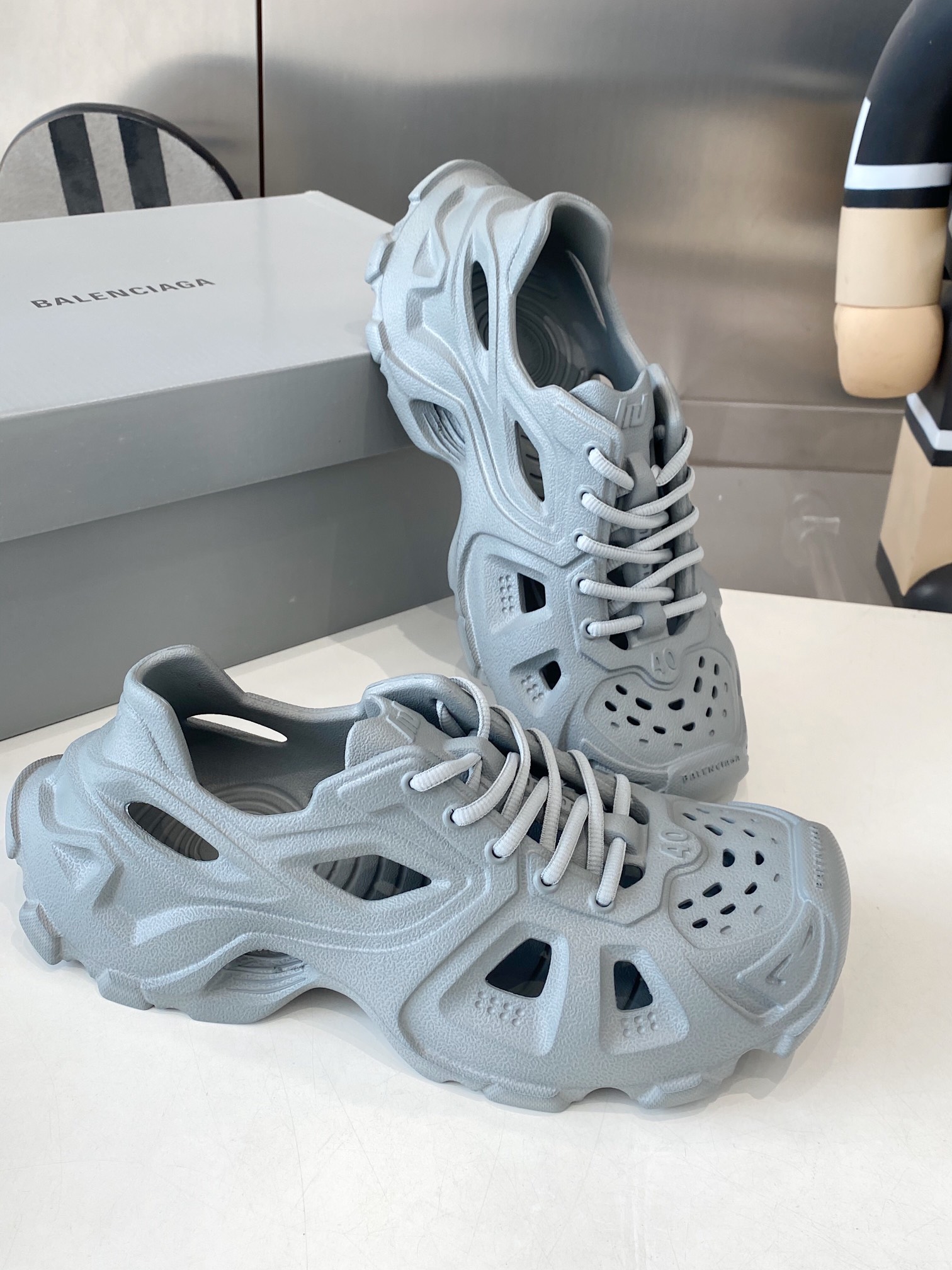 Balenciaga Summer Sandal Shoes: Lightweight EVA, French Luxury Brand, Sizes 35-46 - 图片 7