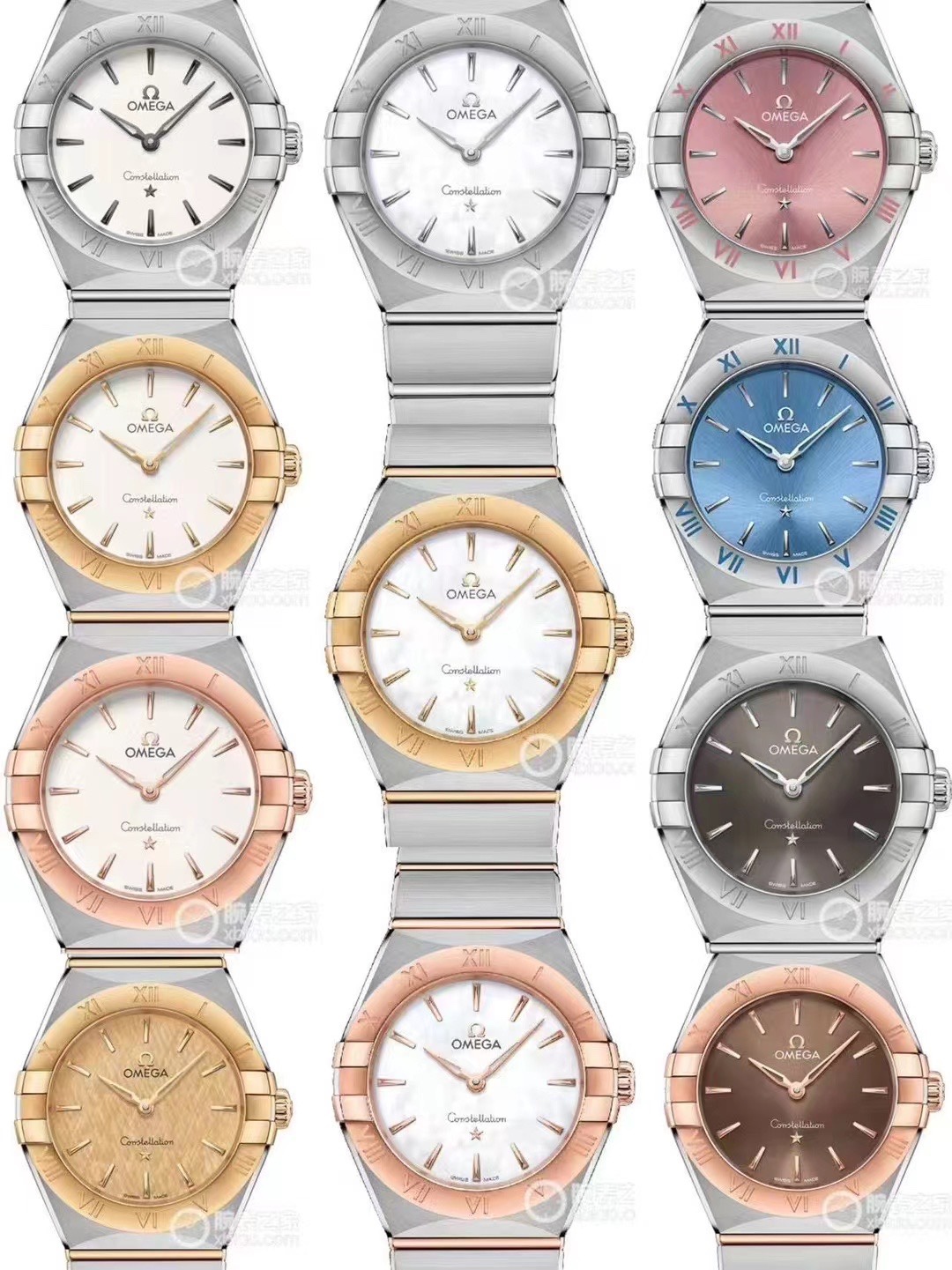 NO:394600,CLF produces Omega Constellation Series 28mm Swiss Quartz Watch. The cost is flash sale of most quartz women's watches on the market. The price is 0. 0 errors and 0 faults. Give an exquisite original box with one, bring it or give it a gift without any worries. 1. The half-moon section, the details of the adjusted grippers are thinner. The case and grippers are polished and grippers are blended more naturally. The case handle tube uses a hexagon screw-in gripper, which has better waterproof performance!  2. The Roman scale method of the ring mouth and the restoration of the bottom cover observatory are comparable to the original version 3. The color of the dial has been adjusted by the engineer, making it look more advanced and the style is more youthful and fashionable 4. The bracelet adopts polishing process, shining, with a comfortable adjustment function, and a fine-tuned butterfly buckle, which can fine-tune the length and shortness to ensure the comfort and convenience of wearing. 5. Equipped with the original imported Swiss movement, firm, stable and trouble-free, bringing customers a perfect experience of precision and reliability. The style is gentle and charming, and the workmanship is delicate and delicate. The most beautiful constellation, the first choice for women, omega19860909CLF出品欧米茄星座系列 28mm瑞士石英腕表 造价秒杀市面绝大多数石英女表售价.0误差0故障,下单送精美原装盒一个,自带或送礼再无后顾之忧. 1.半月形切面,经过调整的抓爪细节更为纤细,表壳和抓爪经过抛光打磨和倒角处理后,融合得更加自然,表壳把管采用内六角旋入式把管,防水性能更佳！ 2.圈口罗马刻度做法及底盖天文台的还原度媲美原版 3.表盘颜色经过工程师调配的颜色,显得更加高级,风格更显年轻时尚 4.表链采用了抛光的工艺,闪耀夺目,设有舒适调节功能,搭配微调蝴蝶表扣,可微调长短,确保佩戴的舒适与便利. 5.搭载原装进口瑞士机芯,坚挺稳定无故障,给客户带来精准可靠的完美体验. 款式温婉动人,做工细腻入微 最美星座,女士首选,,omega,Watch