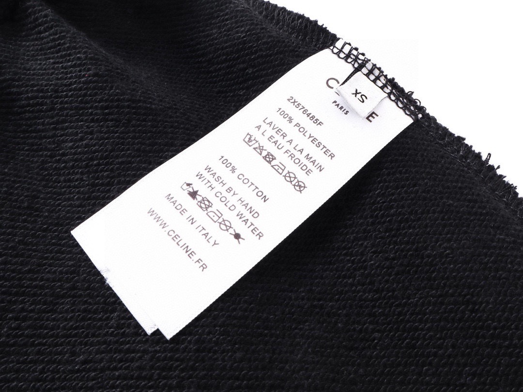 赛琳/CELINE 夏季新款 经典字母印花休闲短裤 黑色/灰色