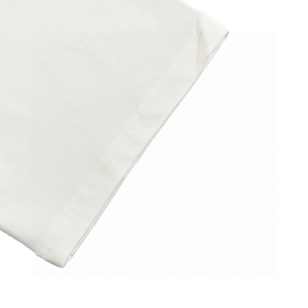 路易威登/Louis Vuitton 夏季新款 蜡笔彩绘涂鸦圆领短袖T恤 白色