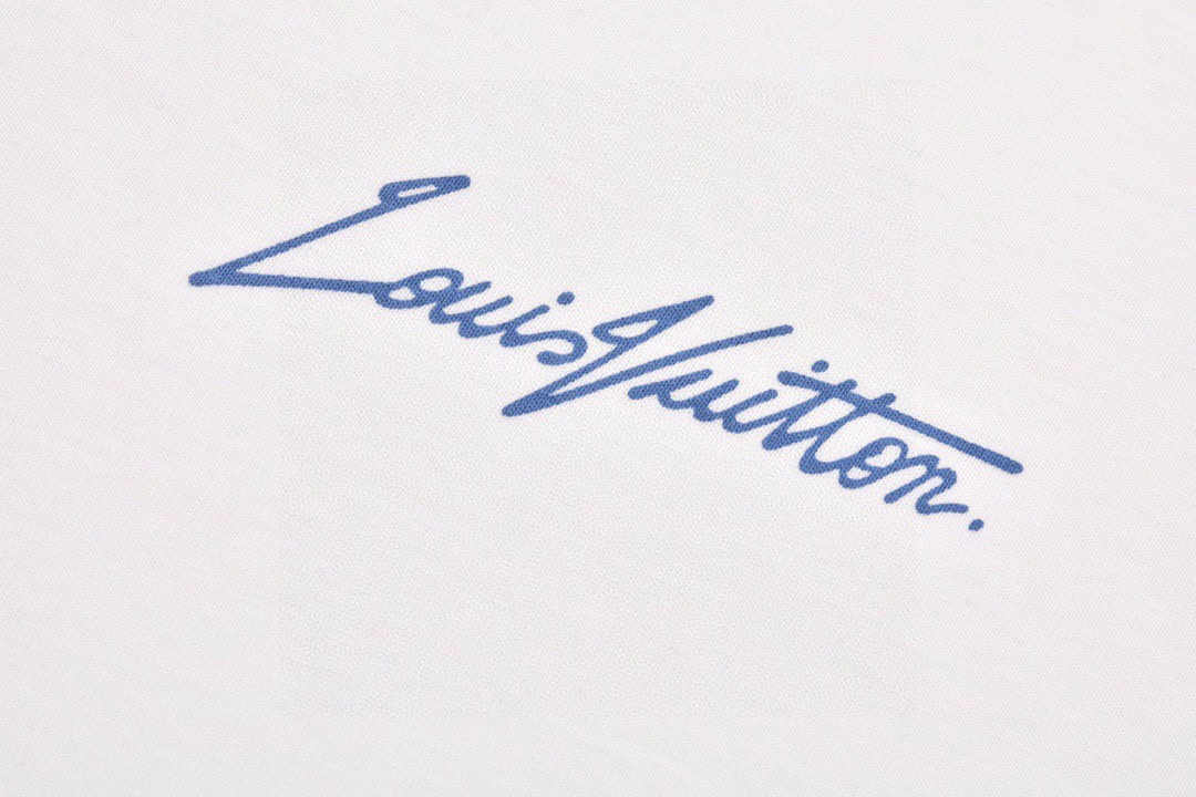 路易威登/Louis Vuitton 夏季新款 南瓜图案印花圆领短袖T恤 白色