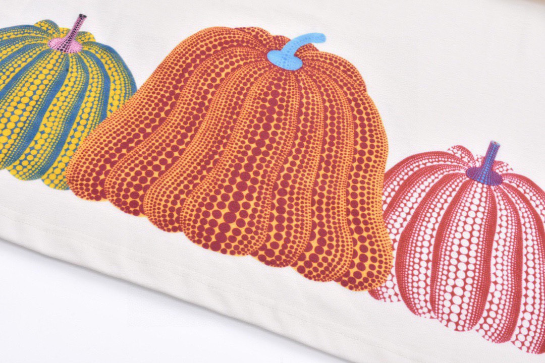 路易威登/Louis Vuitton 夏季新款 南瓜图案印花圆领短袖T恤 白色