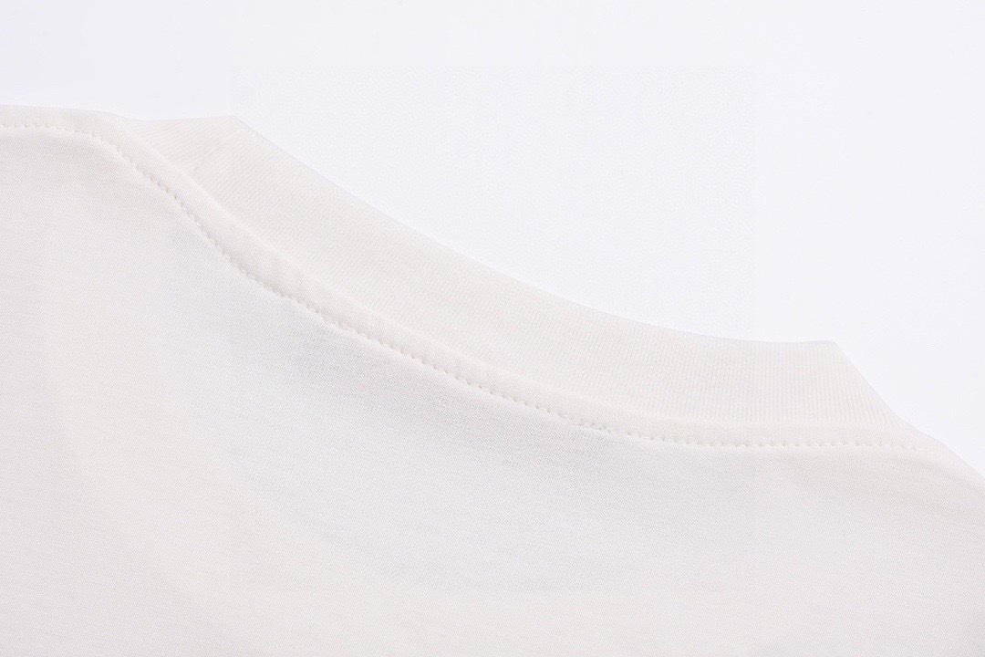 路易威登/Louis Vuitton 夏季新款 南瓜图案印花圆领短袖T恤 白色