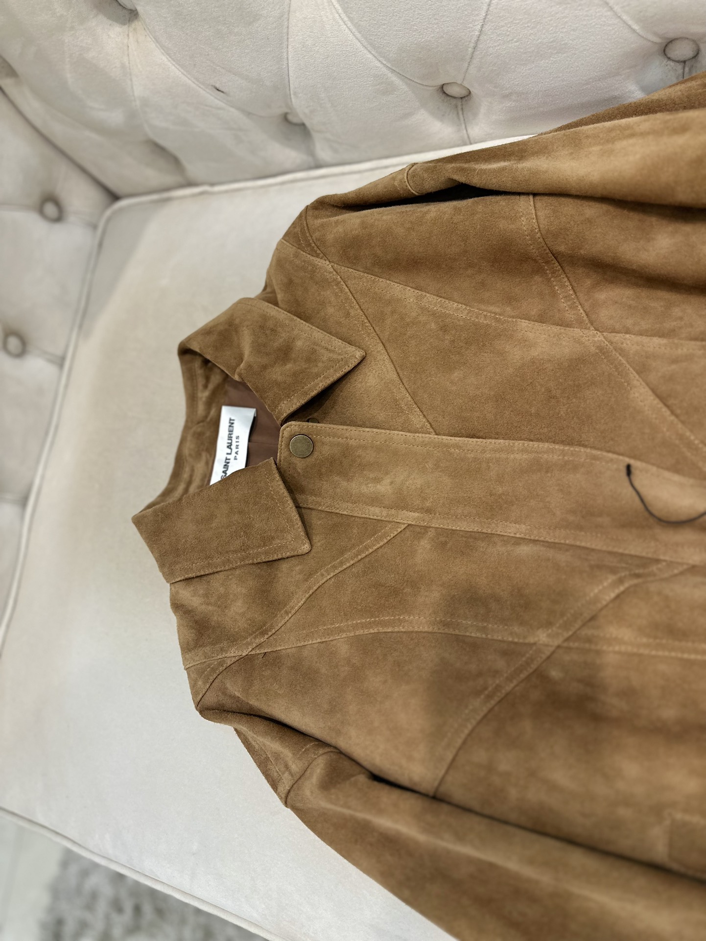 Saint Laurent 2025 AW Kenya Imported Goatskin Coat: P2880 Dust-Proof Bag for Bad-Ass Girls - 图片 8