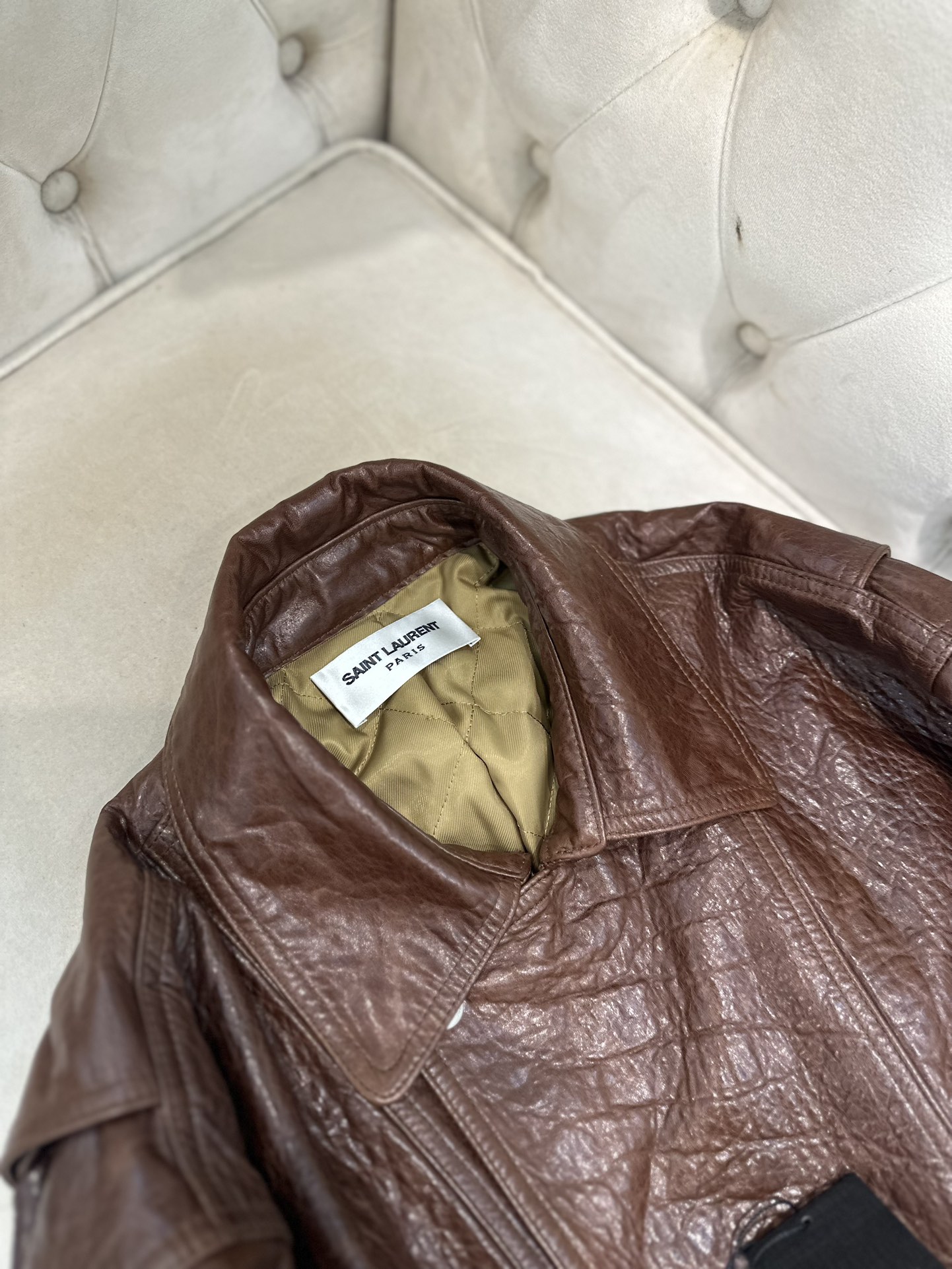 Title: Saint Laurent P2400 Female Suit with Sheep Skin, New Zealand Import, Retro Vans Style, S-L Sizes. - 图片 2