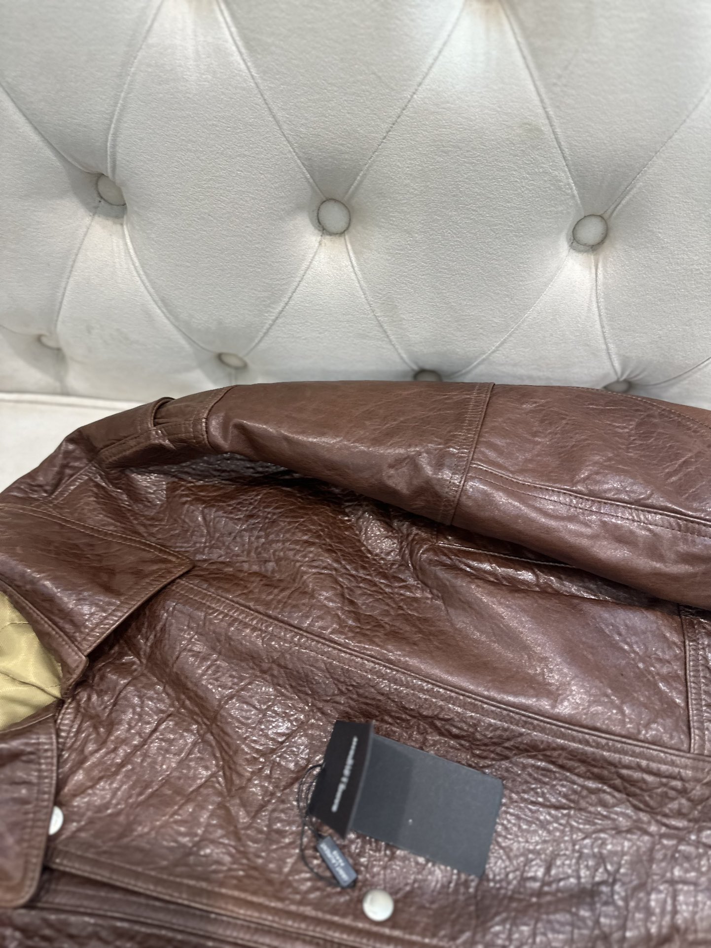 Title: Saint Laurent P2400 Female Suit with Sheep Skin, New Zealand Import, Retro Vans Style, S-L Sizes. - 图片 5